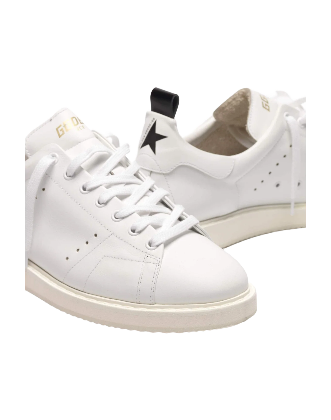 Men | Starter Sneakers Leather with Printed Star On The Heel Tab - Image 6