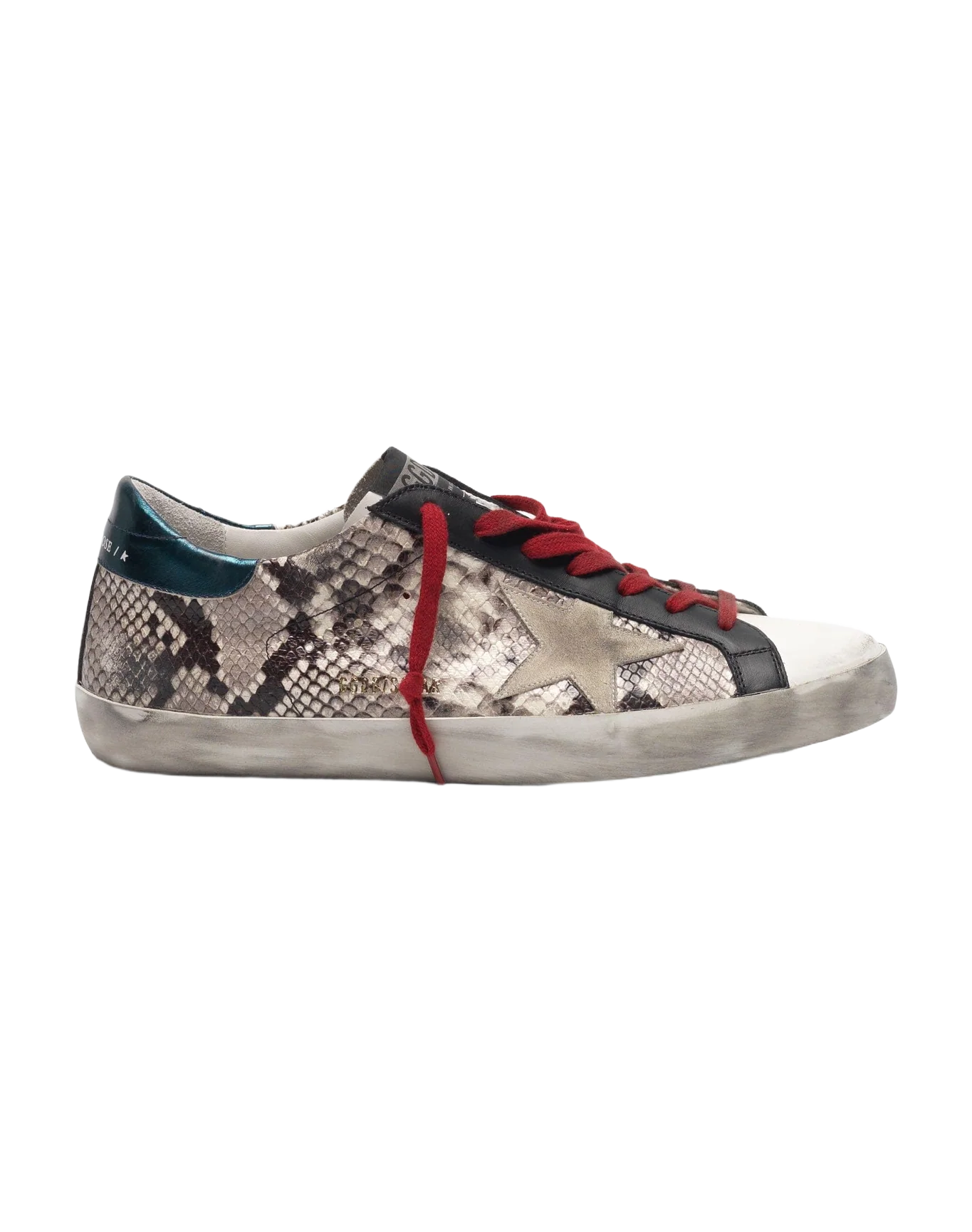 Men | Super-Star Animalier Pattern with Cream Star Green Heel Tab & Red Laces - Image 5