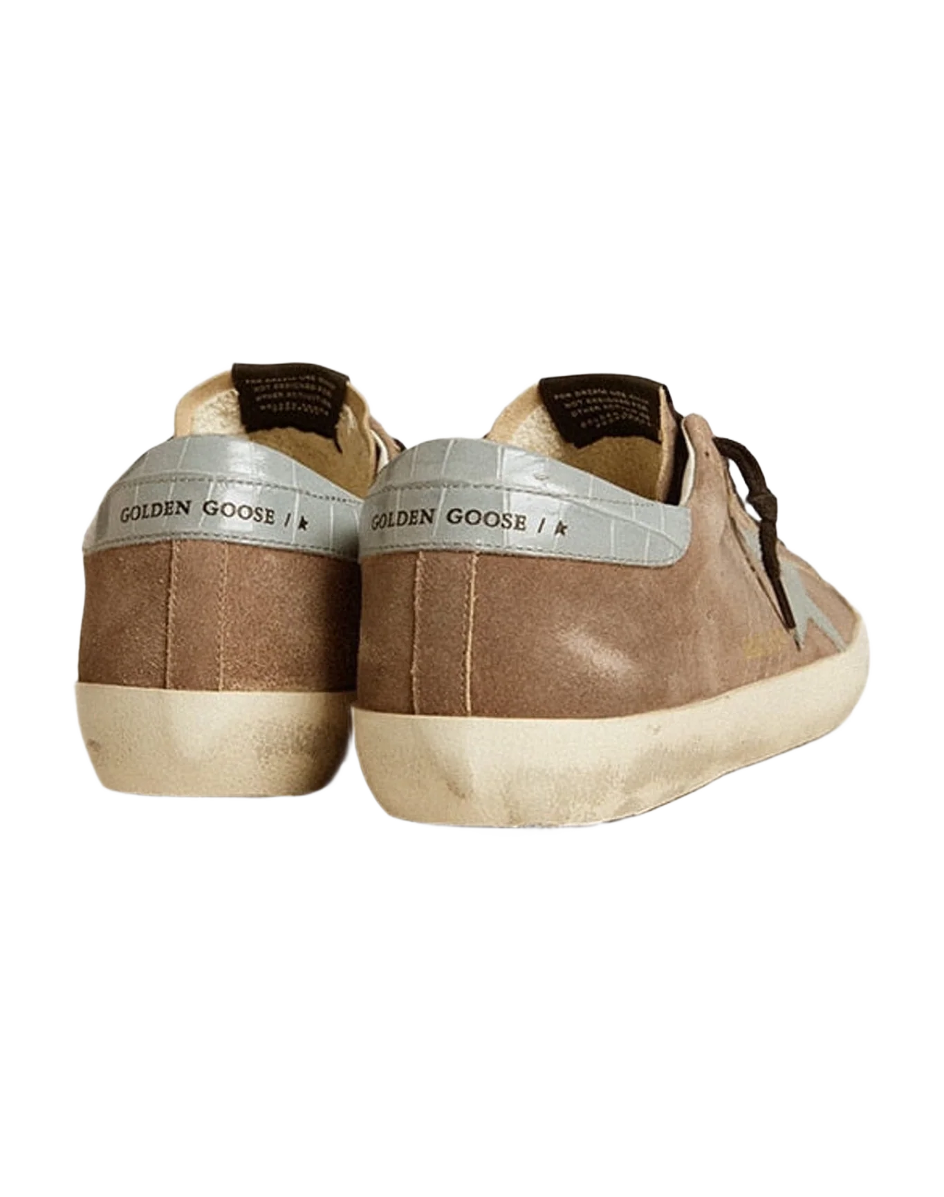 Men | Super-Star Brown Suede with Light Grey Star & Heel Tab | Cinder x Quarry x Silver Blue