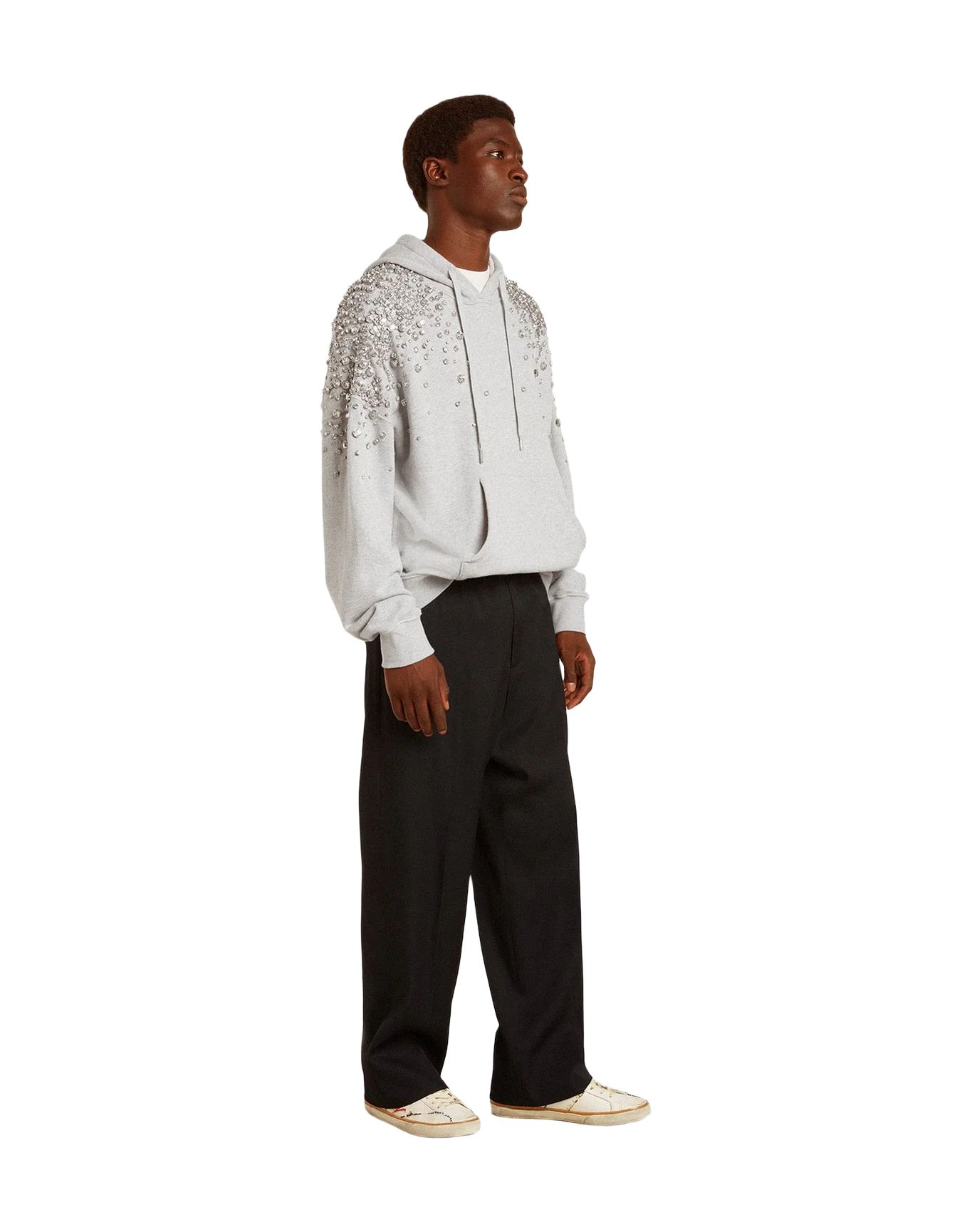 Men | Super-Star Ltd with Perforated Star & Metallic Leather Heel Tab | Optic White x Silver - Image 6