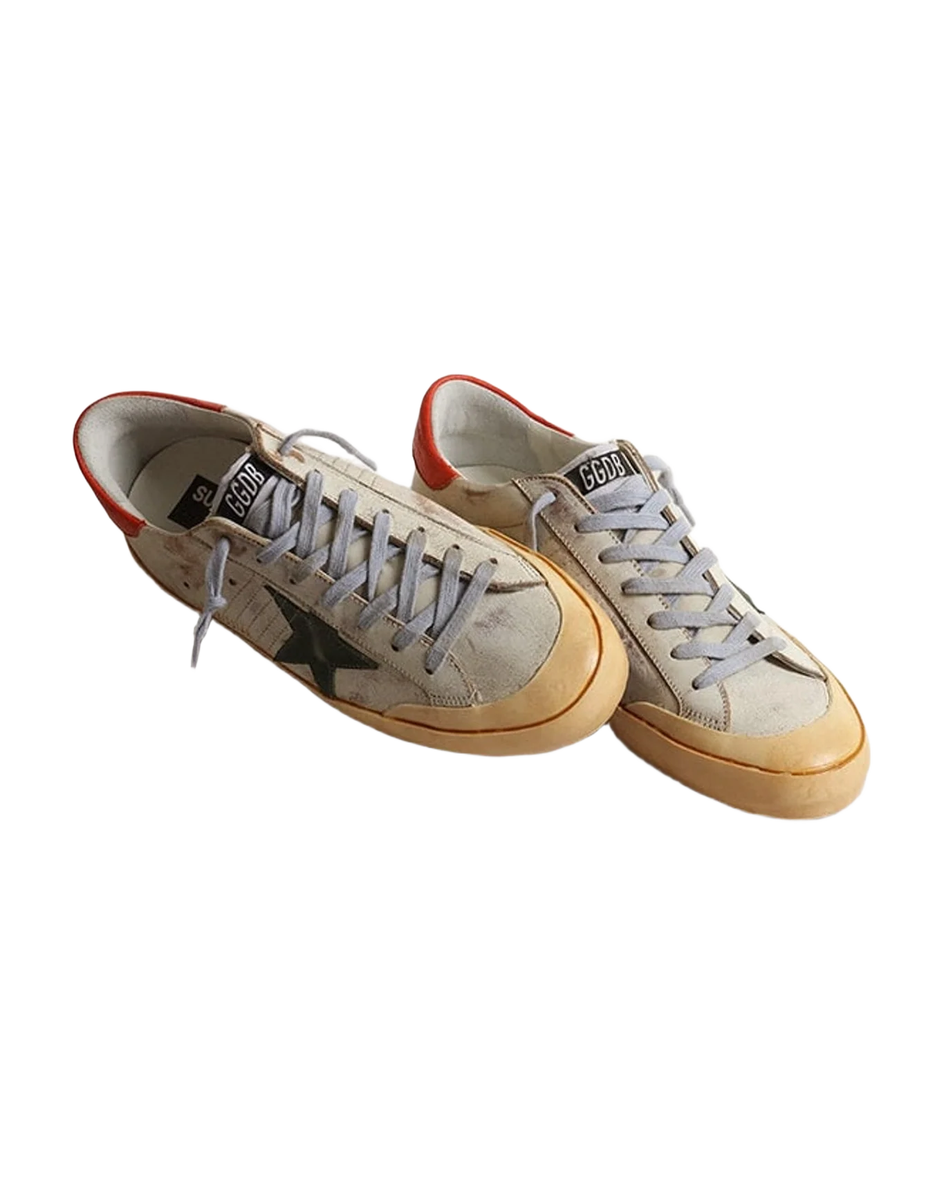 Men | Super-Star Penstar Vintage Beige with Green Star | White Tobacco x Green x Orange
