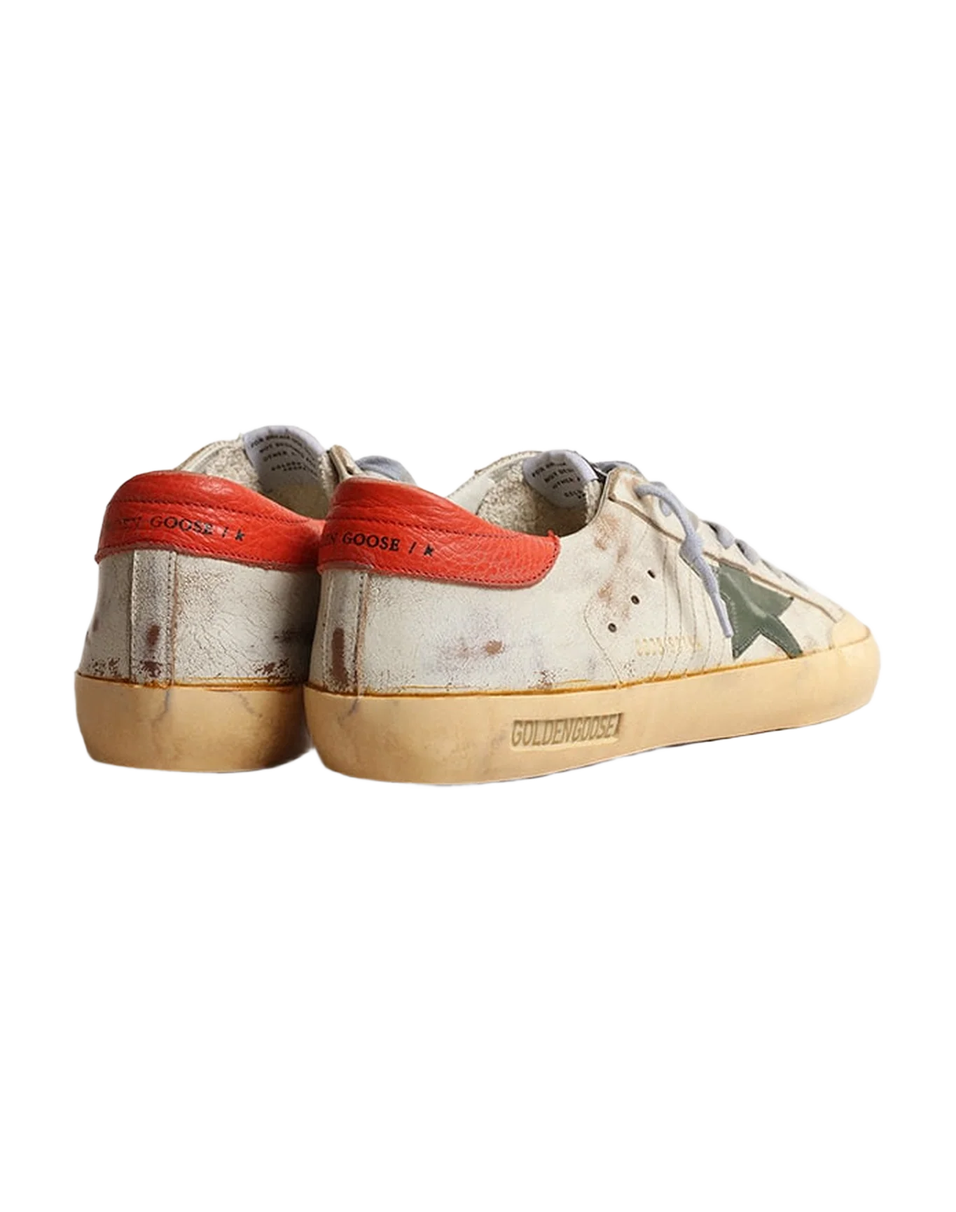 Men | Super-Star Penstar Vintage Beige with Green Star | White Tobacco x Green x Orange - Image 7