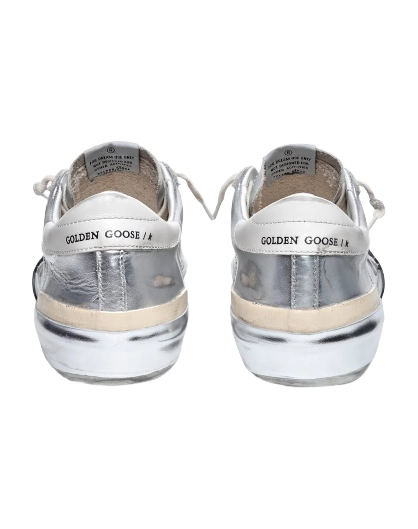 Men | Super-Star Sneakers Silver Leather | Silver x White x Milk