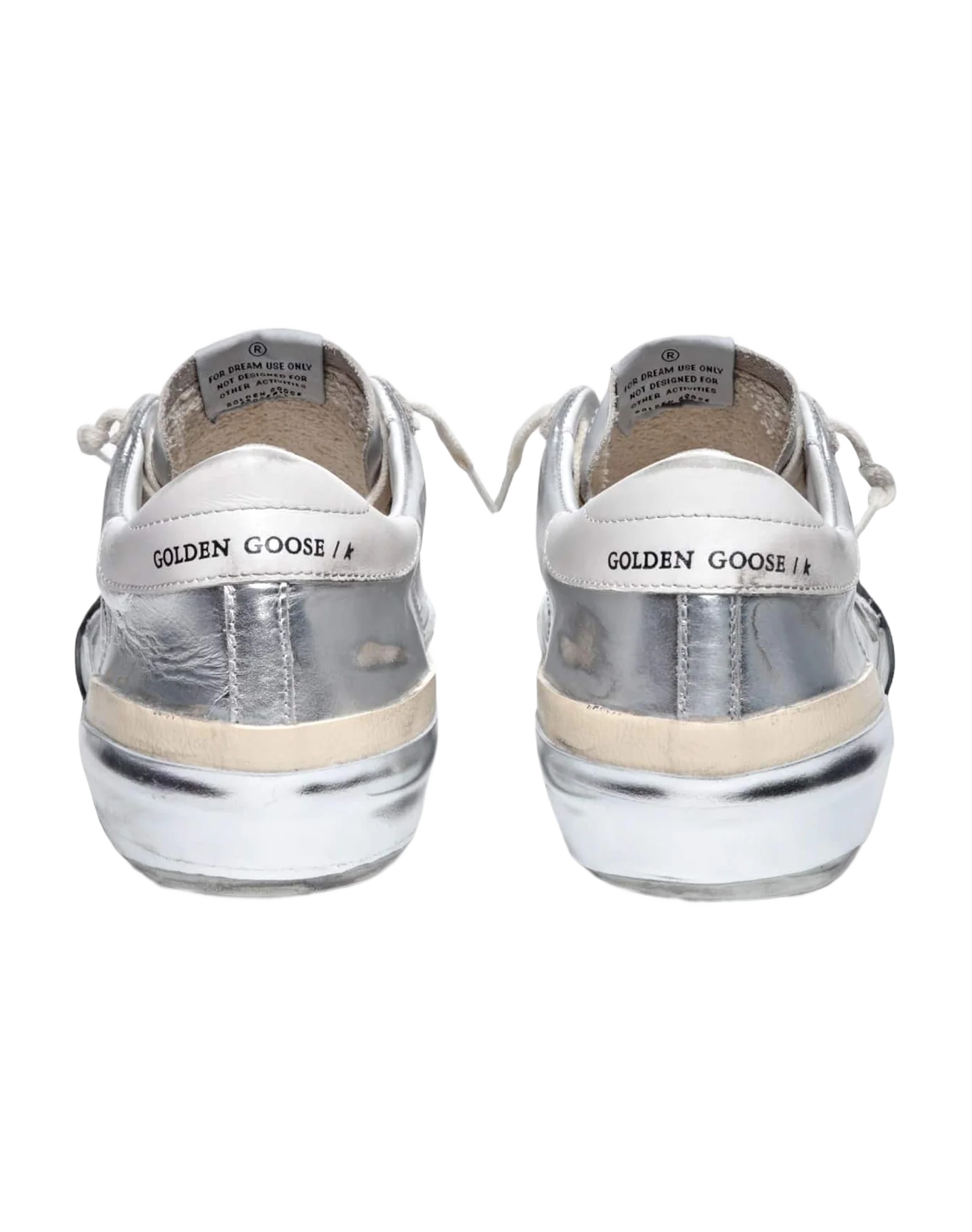 Men | Super-Star Sneakers Silver Leather | Silver x White x Milk - Image 5