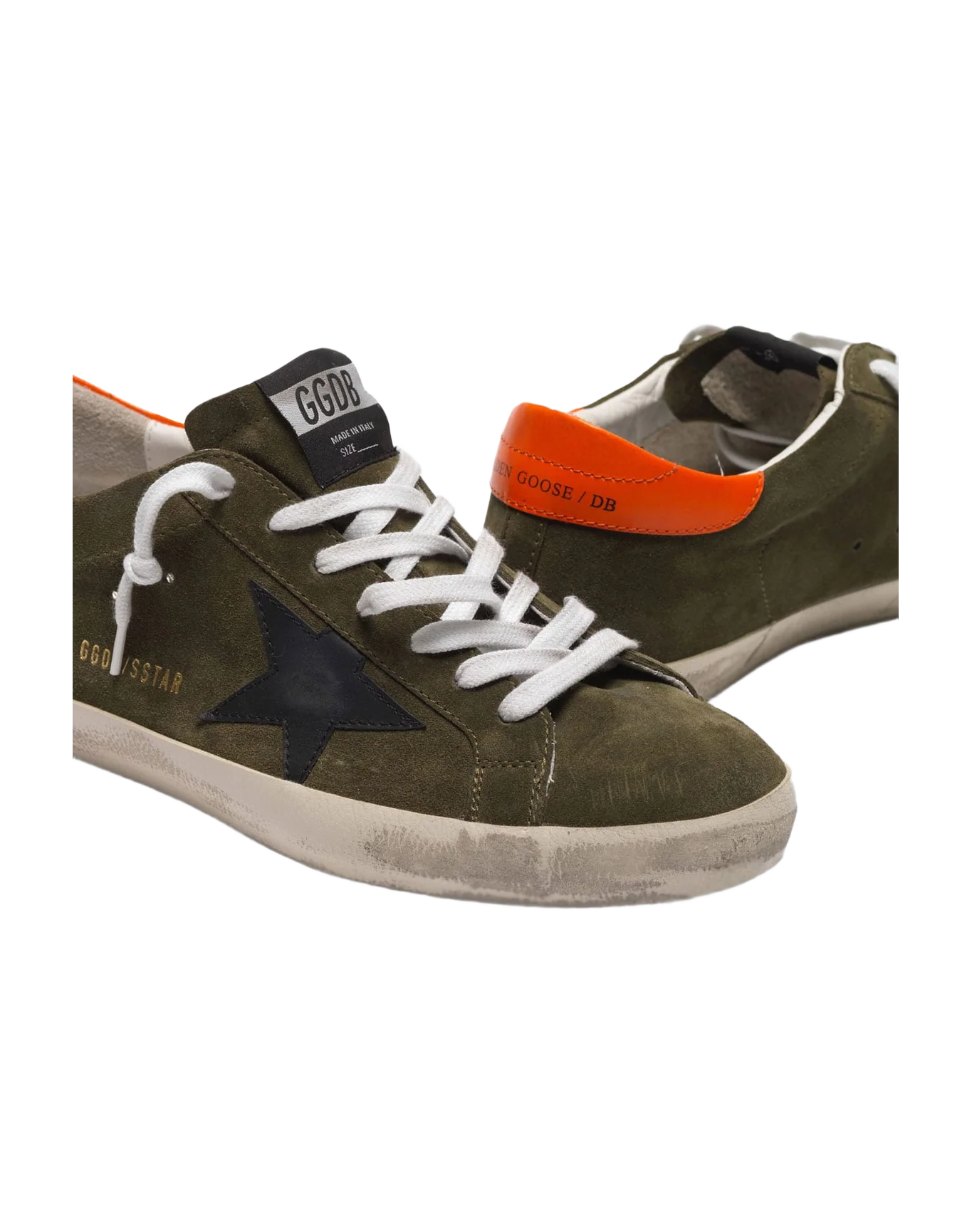 Men | Super-Star Sneakers Suede with Orange Heel Tab - Image 4
