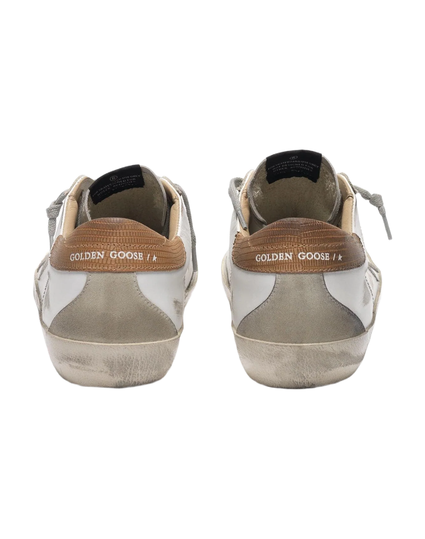 Men | Super-Star Sneakers White Leather with Brown Laminated Heel Tab - Image 5
