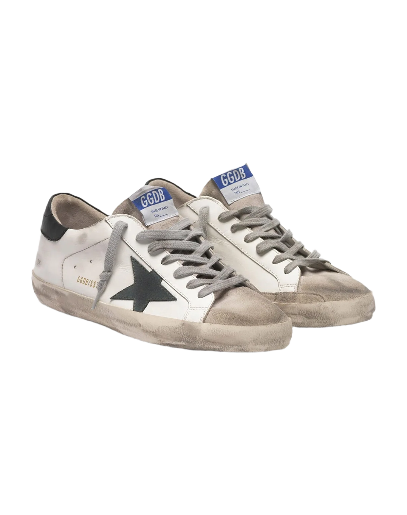 Men | Super-Star Sneakers with Suede Insert & Pine Green Star - Image 5