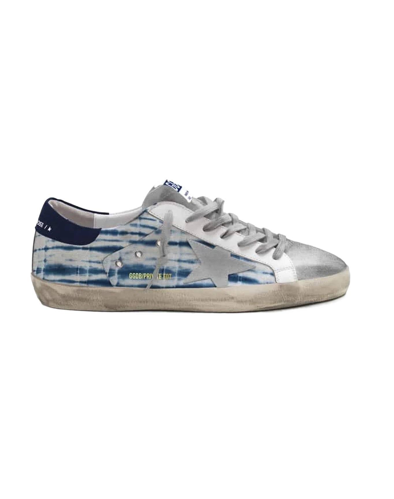 Men | Super-Star Sneakers with White-Blue Tie Dye - Image 2