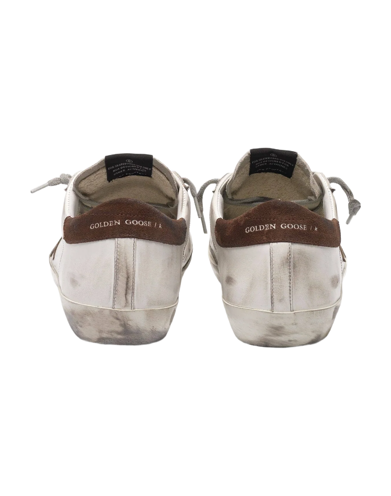 Men | Super-Star White Leather with Brown Star & Heel Tab - Image 7