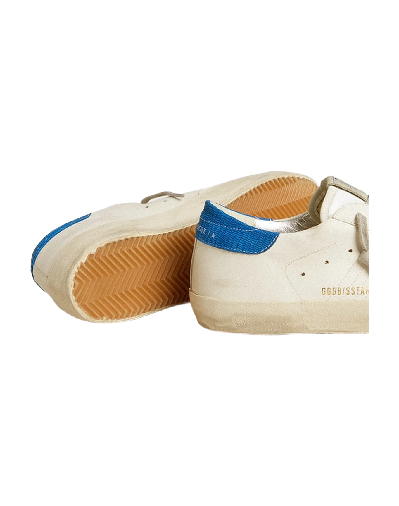 Men | Super-Star with Red Star & Light Blue Heel Tab | White x Red x Blue - Image 3