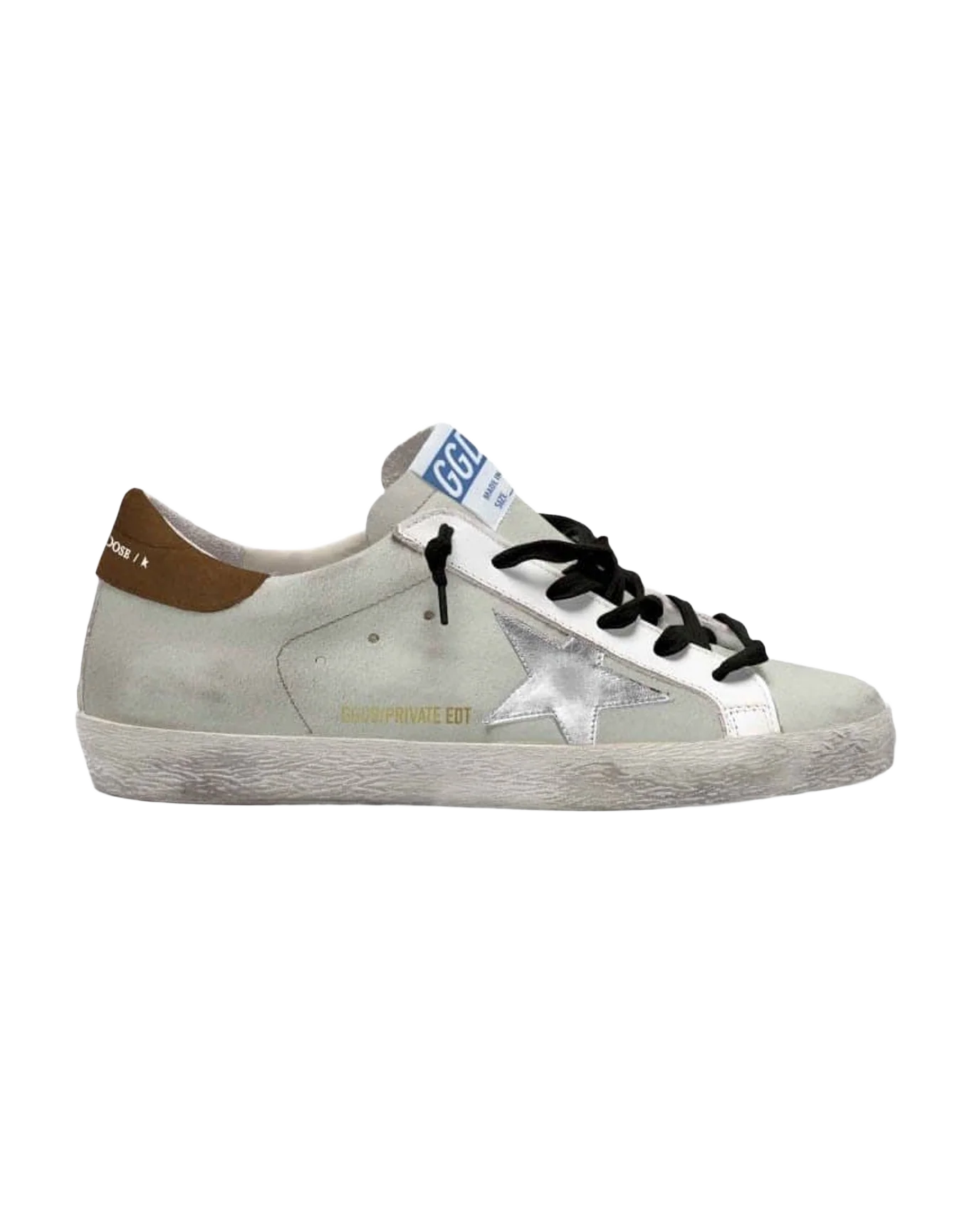 Men | Superstar Sneakers Silver & White | Light Yellow x White x Silver x Cognac