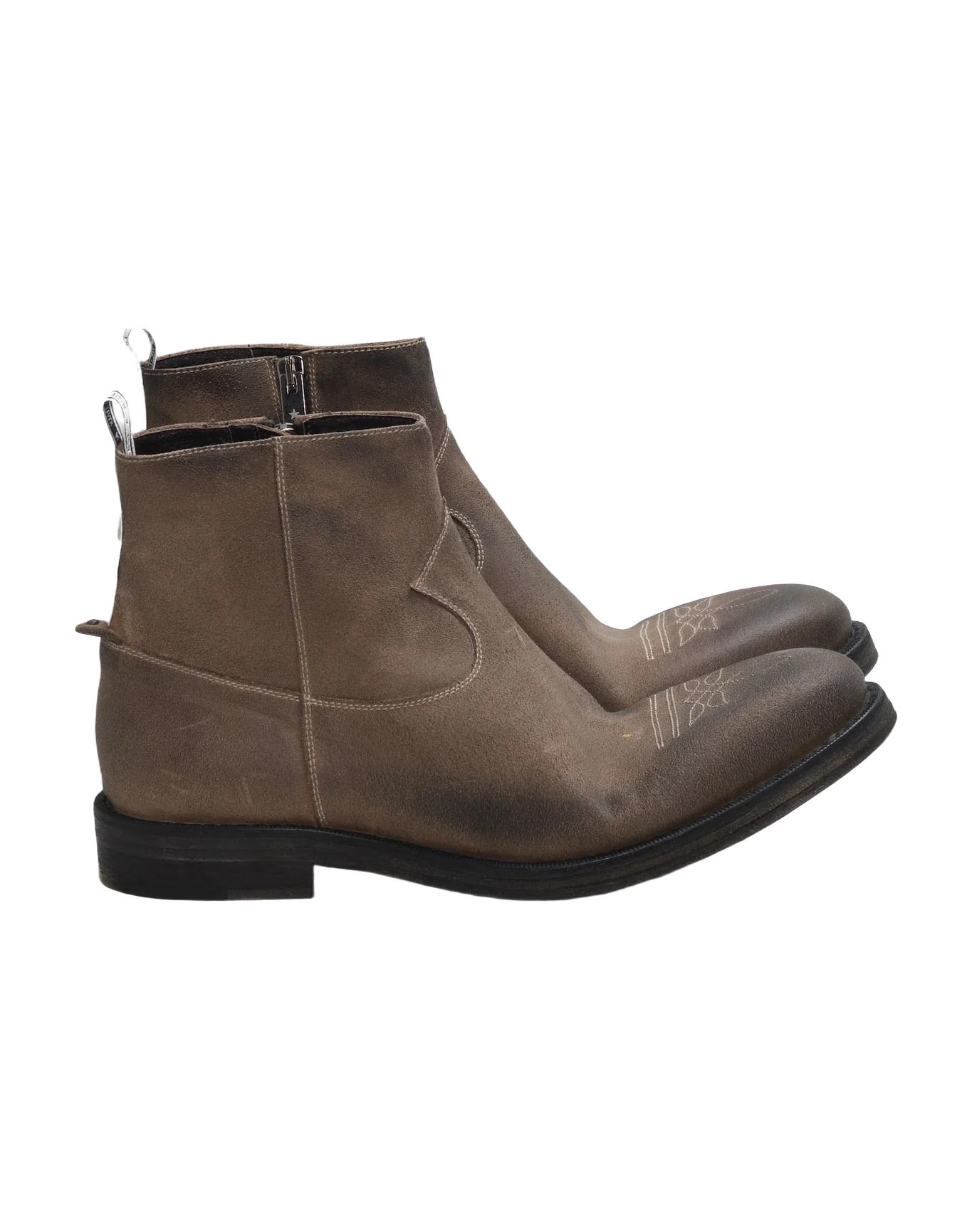 Men | Toro Suede Ankle Boots with Cowboy-Style Embroidery - Image 7