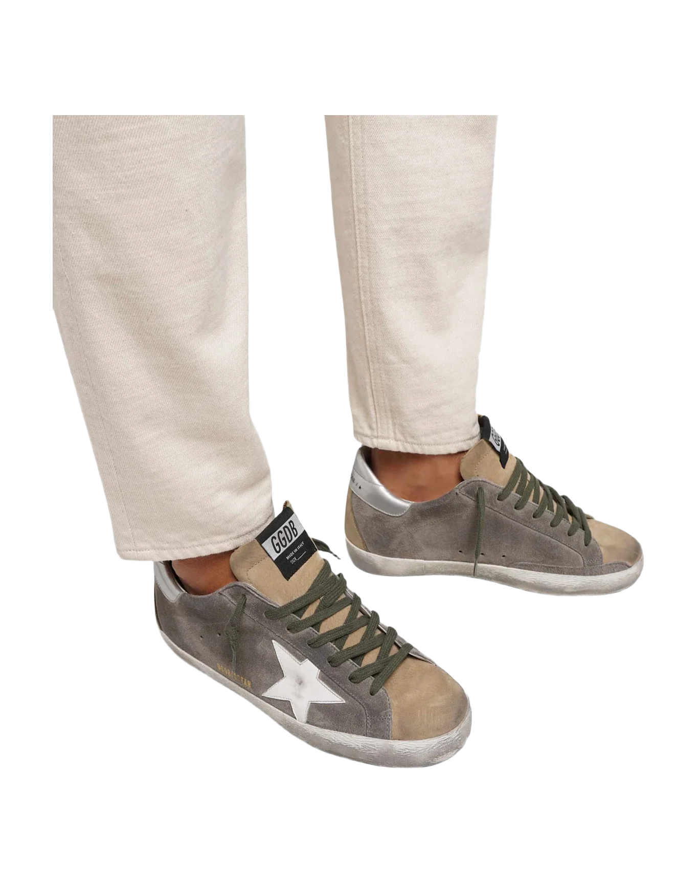 Men | Two-Tone Super-Star Sneakers Suede with White Star - Image 3