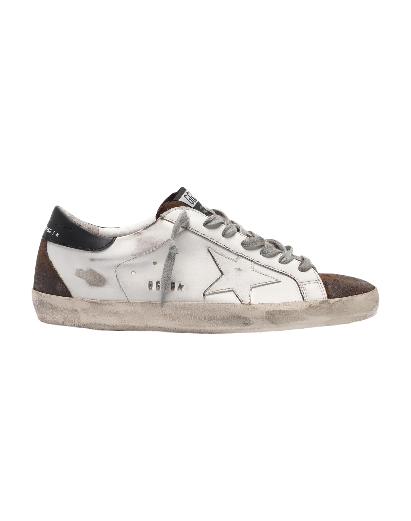 Men | Two-Tone White & Brown Super-Star Sneakers - Image 5