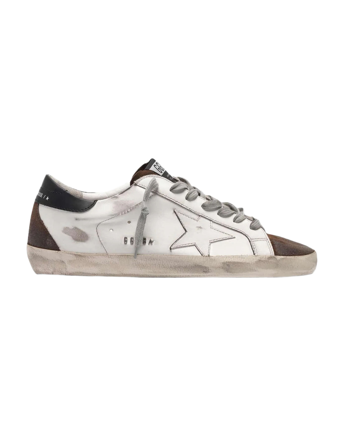 Men | Two-Tone White & Brown Super-Star Sneakers - Image 7