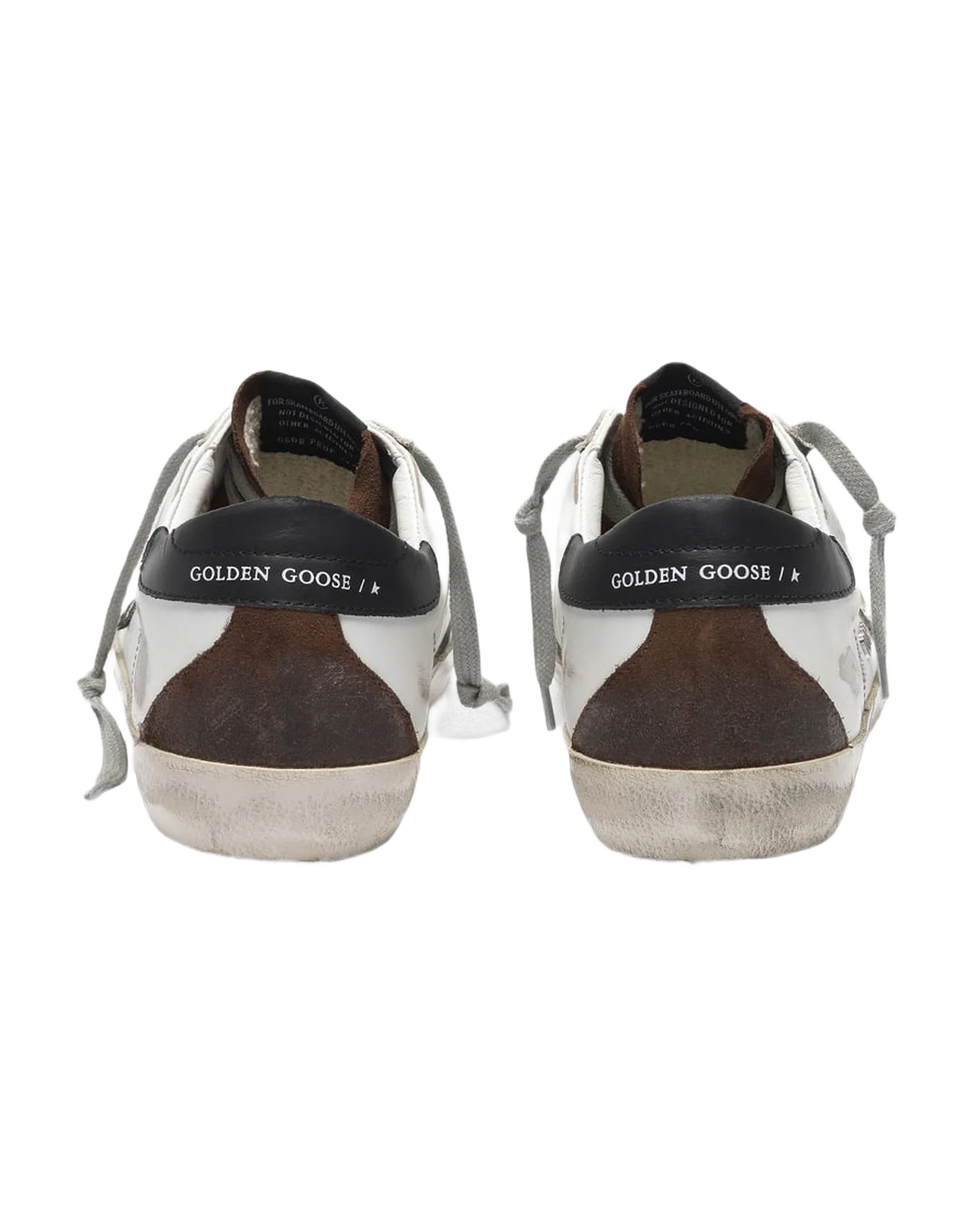 Men | Two-Tone White & Brown Super-Star Sneakers - Image 8