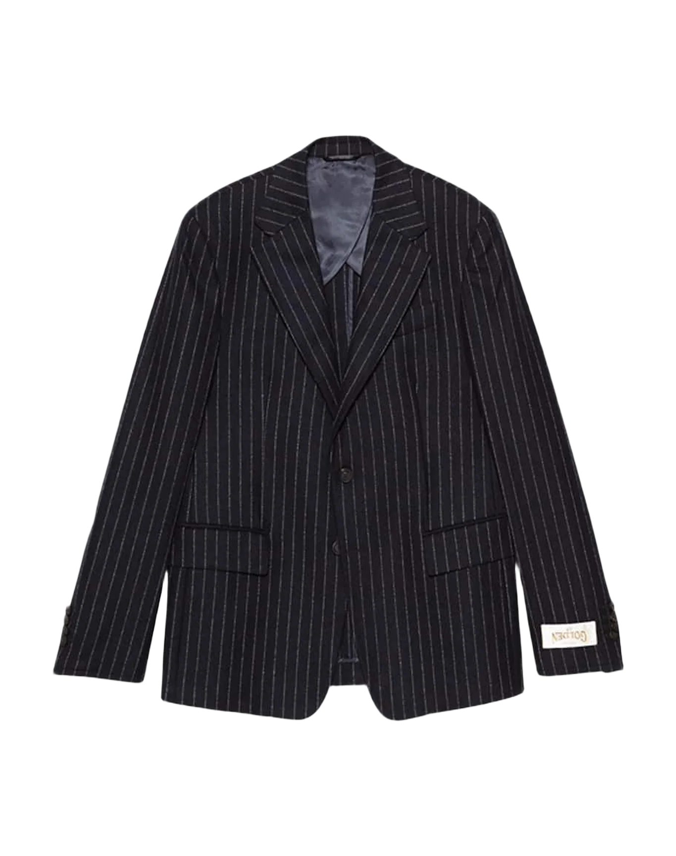 Men | Venice Single-Breasted Jacket with Pin Striped Pattern - Image 2