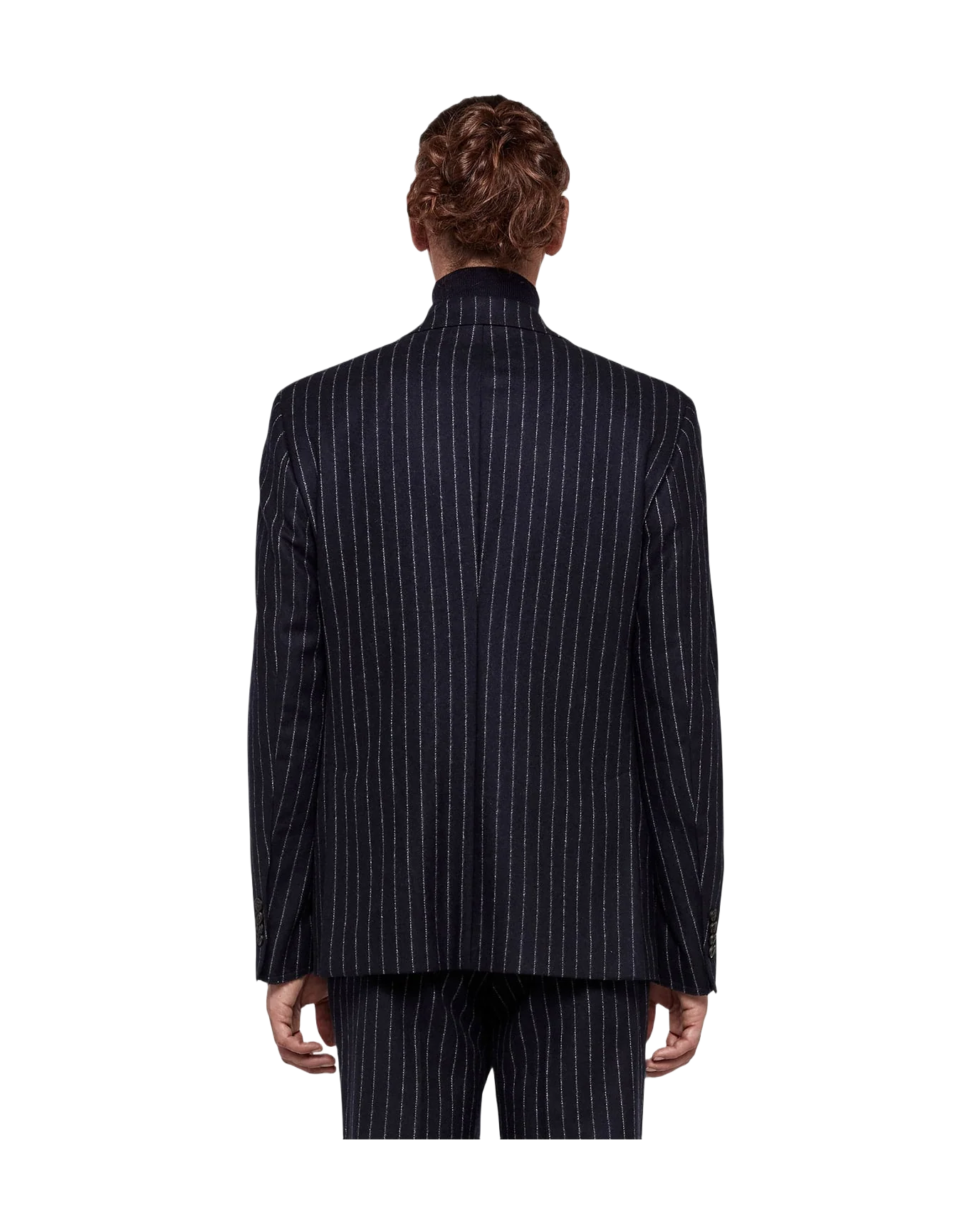 Men | Venice Single-Breasted Jacket with Pin Striped Pattern - Image 4