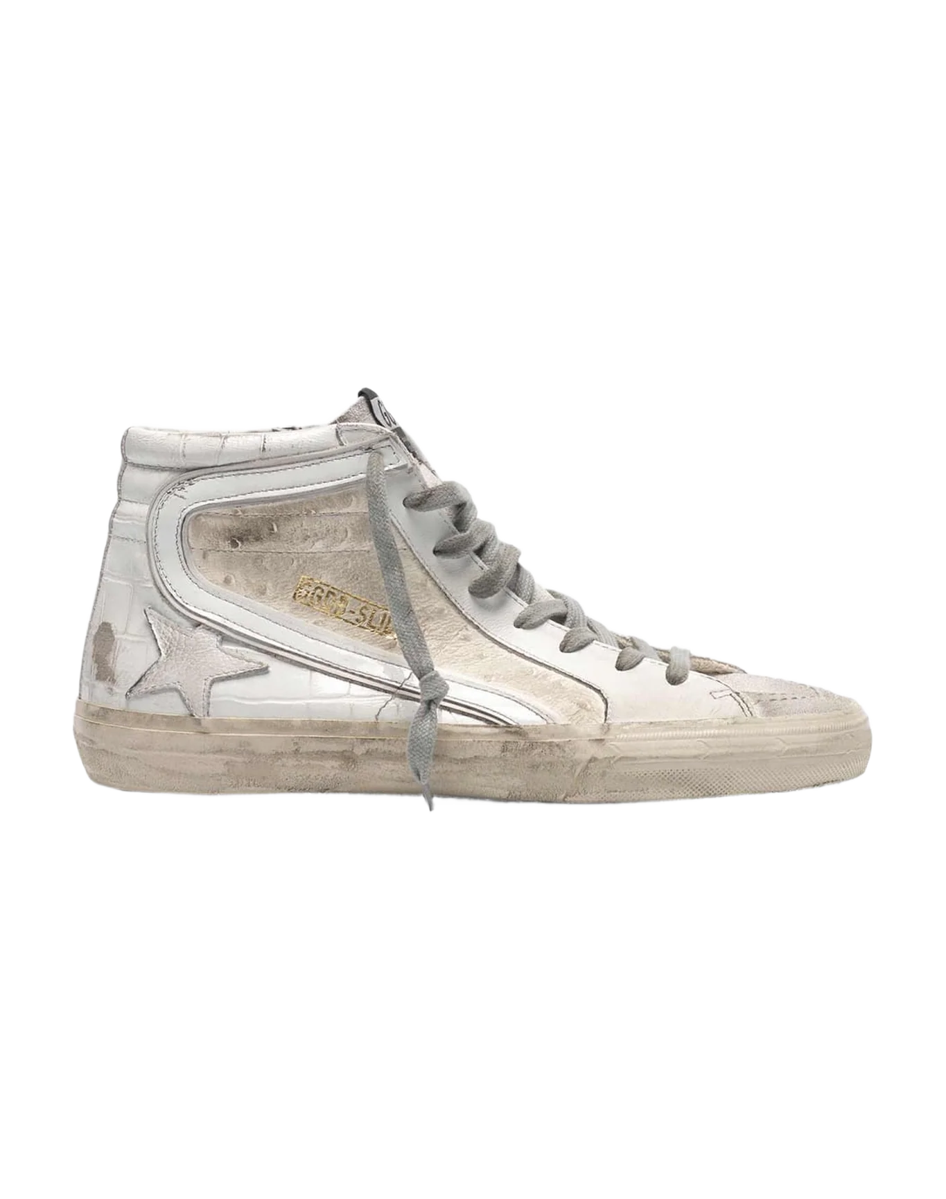 Men | White Patchwork Shades Slide Sneakers - Image 5