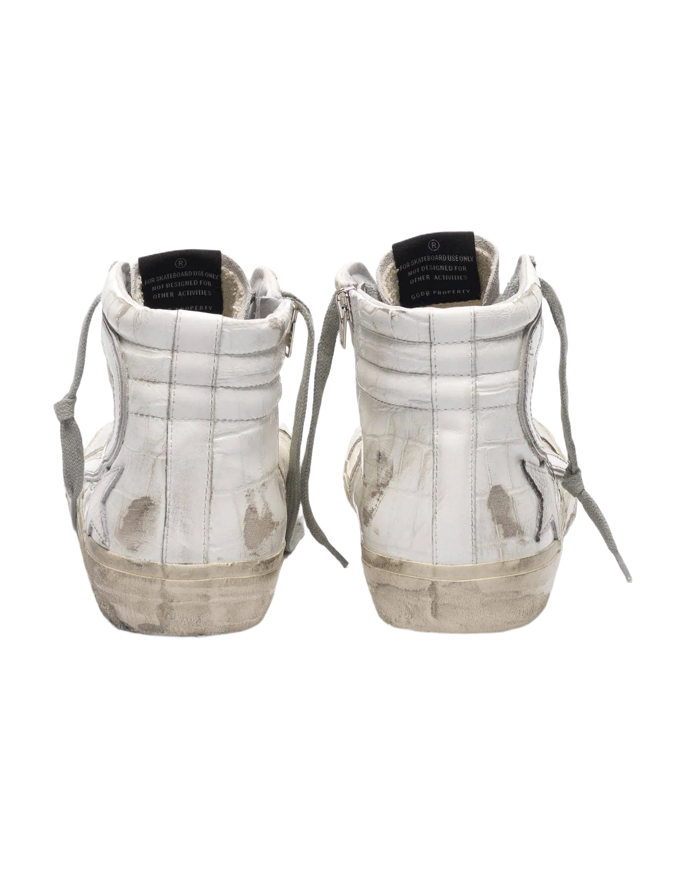 Men | White Patchwork Shades Slide Sneakers - Image 7