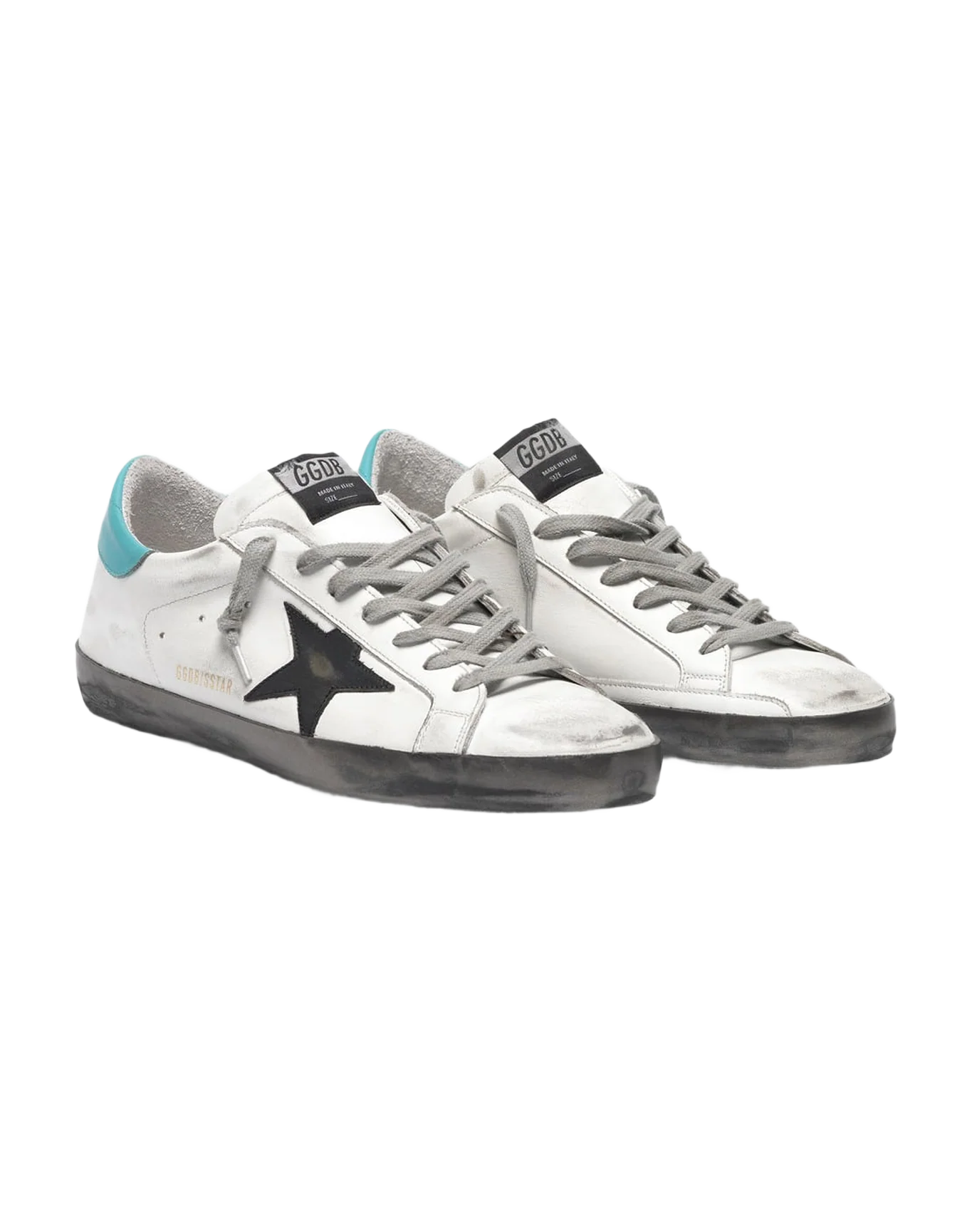 Men | White Super-Star Sneakers with Silver Foxing - Image 2