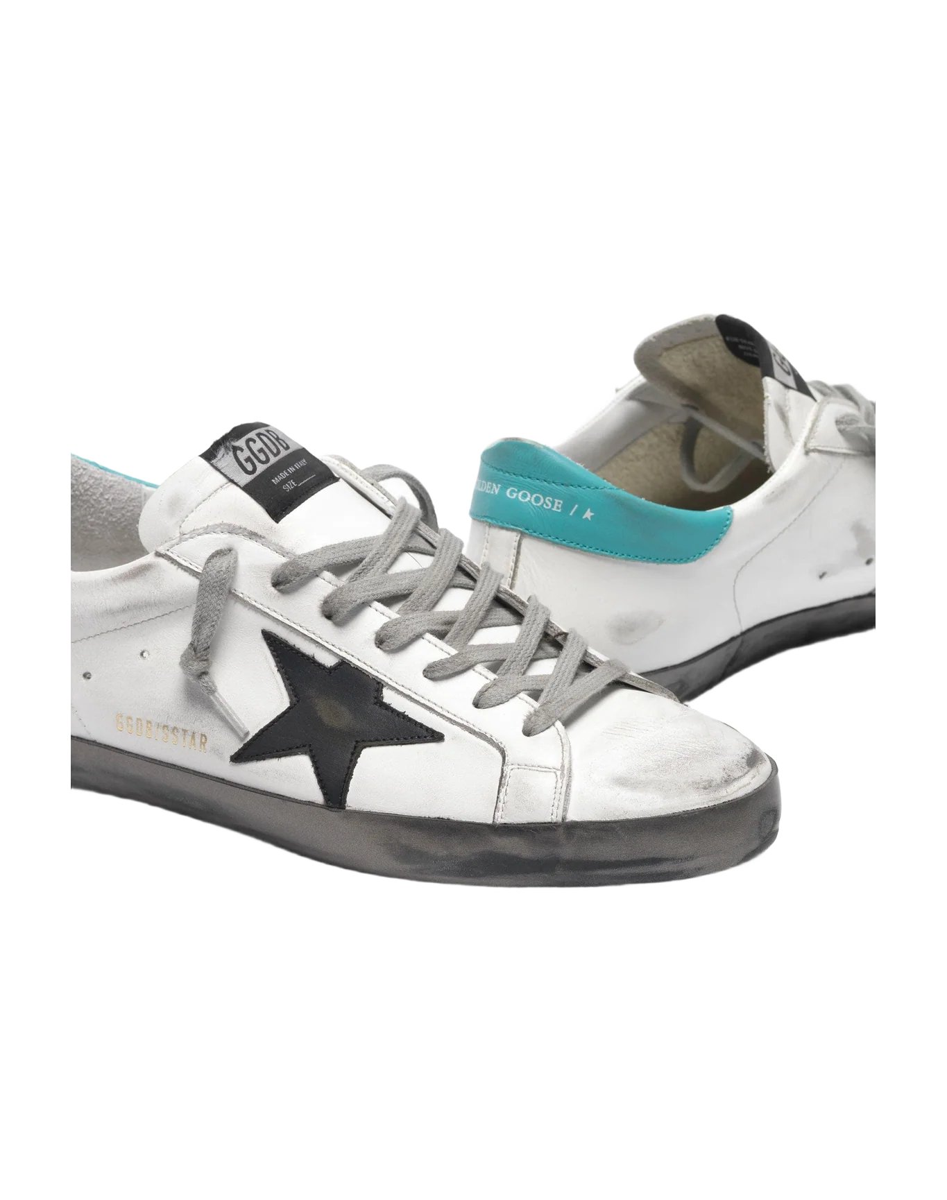 Men | White Super-Star Sneakers with Silver Foxing - Image 4