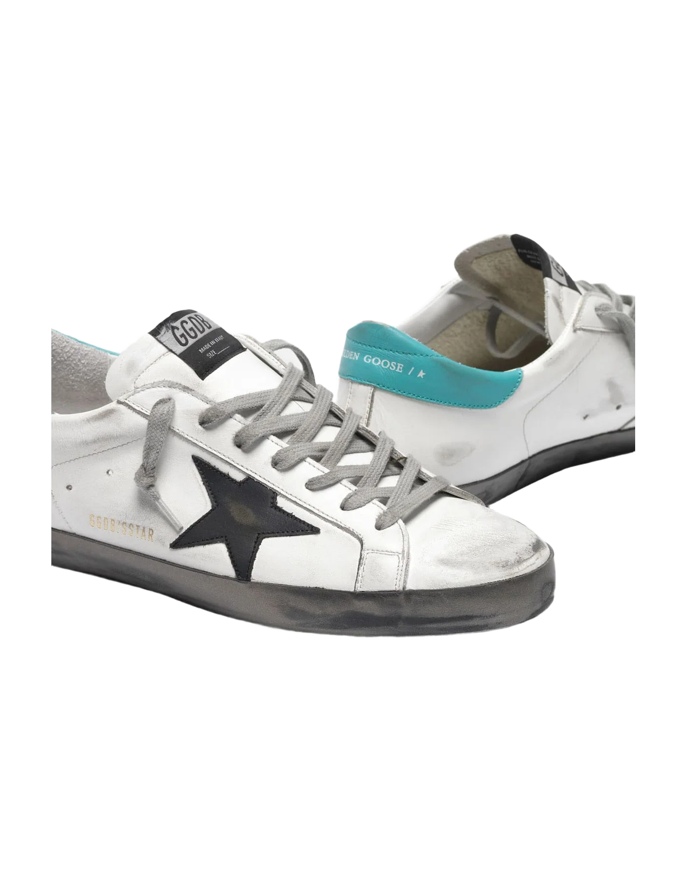 Men | White Super-Star Sneakers with Silver Foxing - Image 8