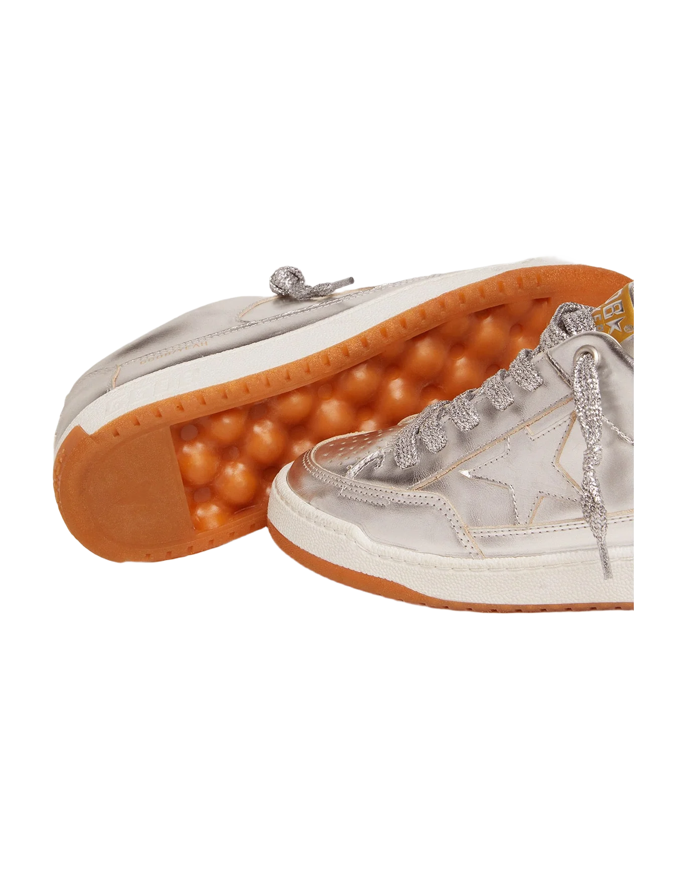 Men | Yeah Sneakers Silver Laminated Leather | Silver - Image 3