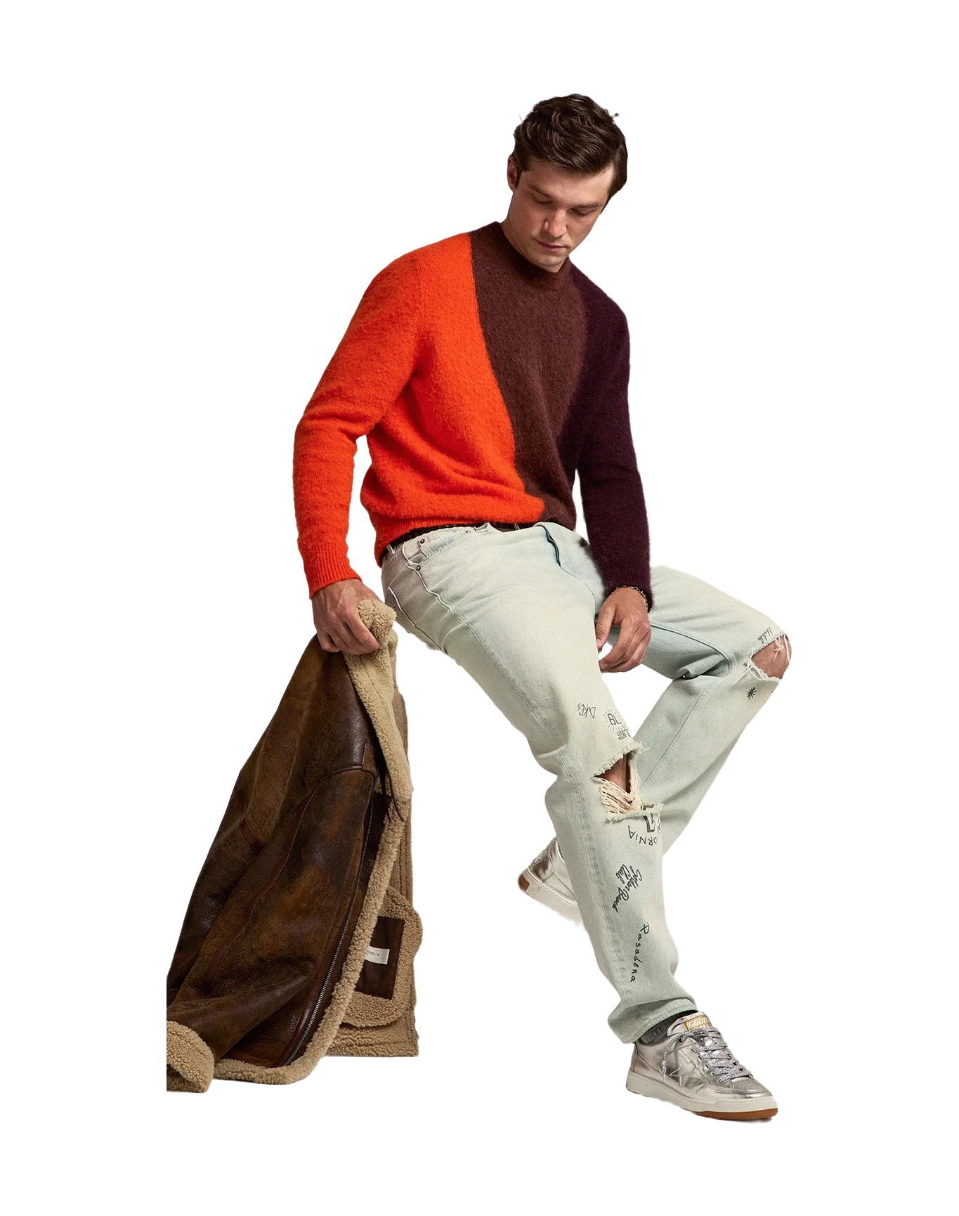 Men | Yeah Sneakers Silver Laminated Leather | Silver - Image 7