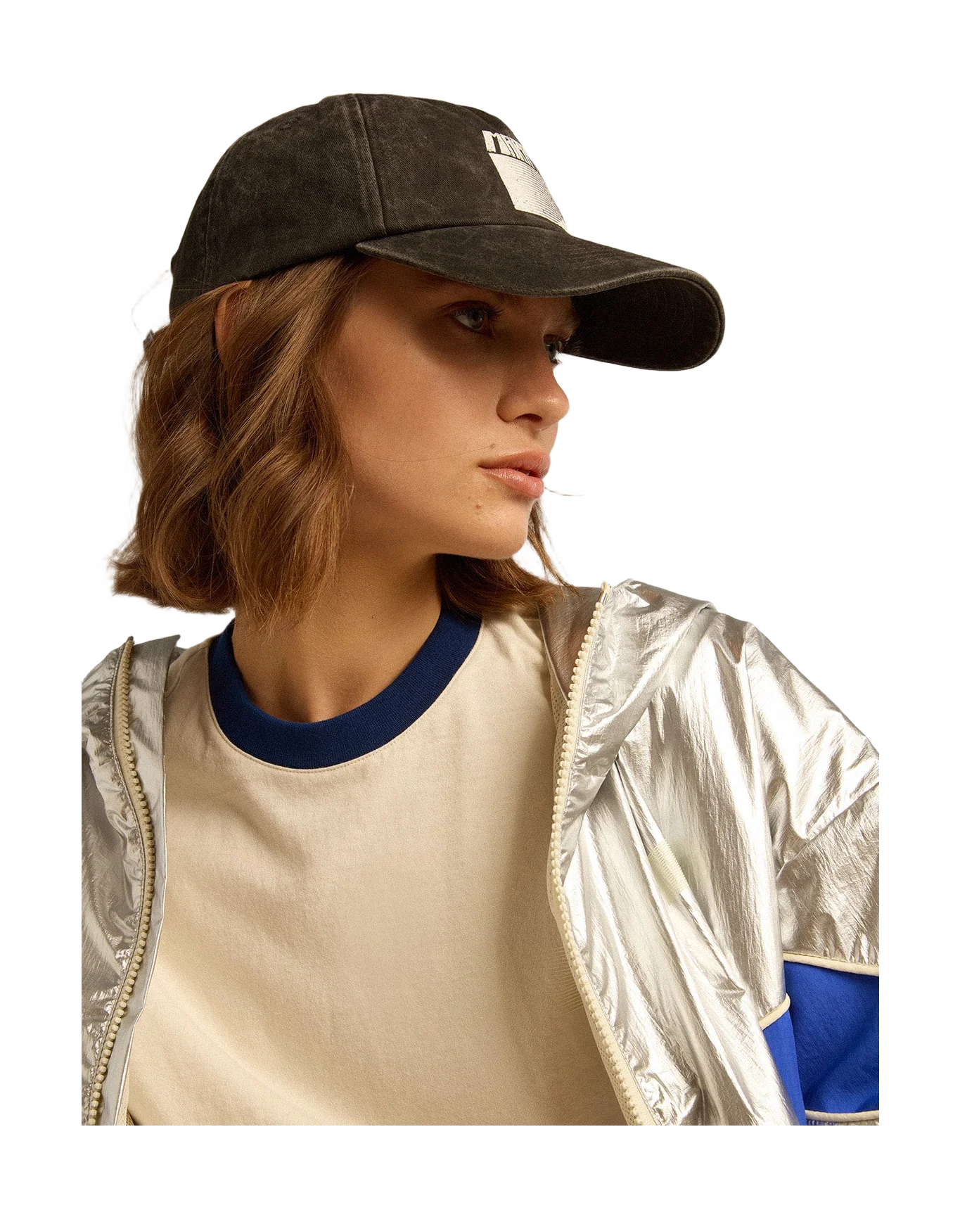 Unisex | Anthracite Gray Cap with Marathon Logo On The Front | Black x White - Image 2