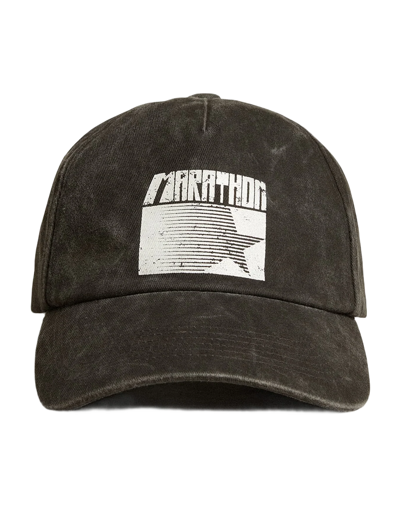 Unisex | Anthracite Gray Cap with Marathon Logo On The Front | Black x White - Image 3