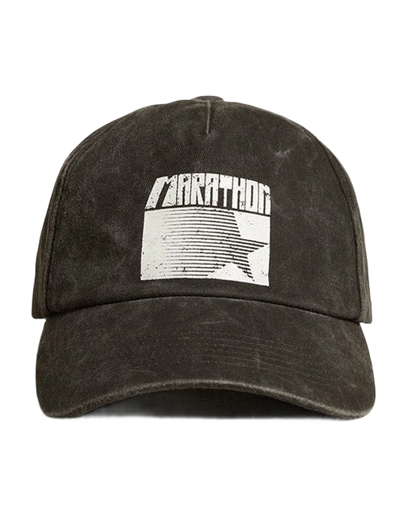 Unisex | Anthracite Gray Cap with Marathon Logo On The Front | Black x White - Image 5