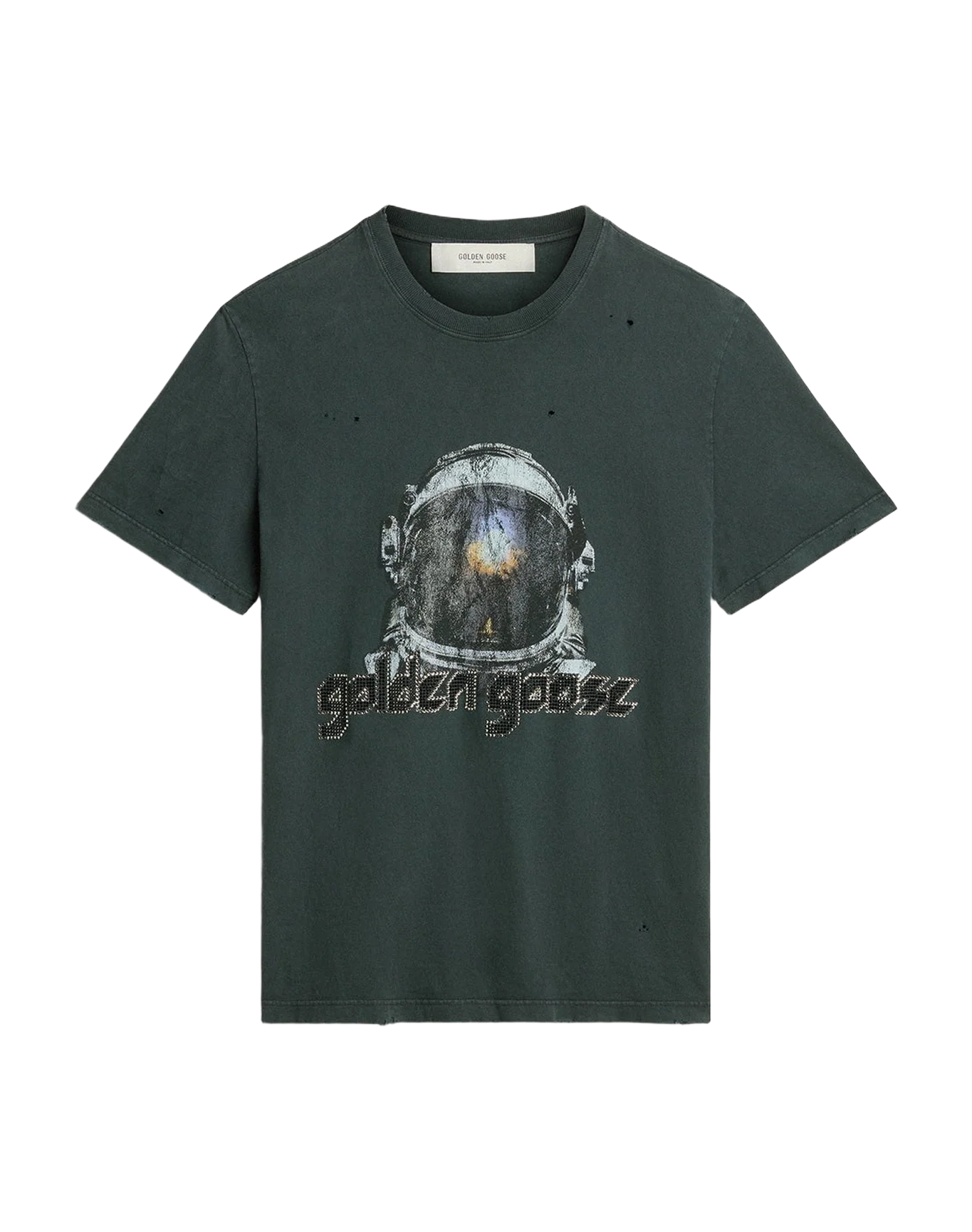 Unisex | Black T-Shirt with Multicolor Print | Washed Black - Image 6