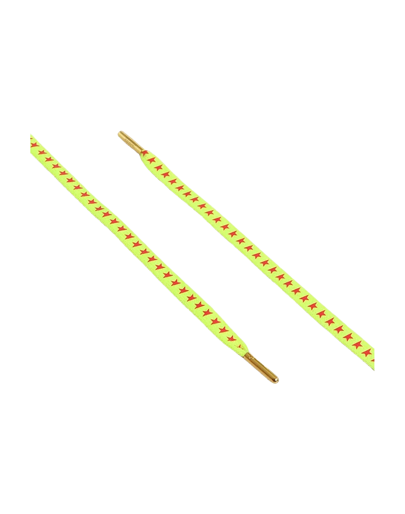 Unisex | Fluorescent Yellow Laces with Contrasting Orange Stars | Fluo Yellow x Orange x Gold - Image 4