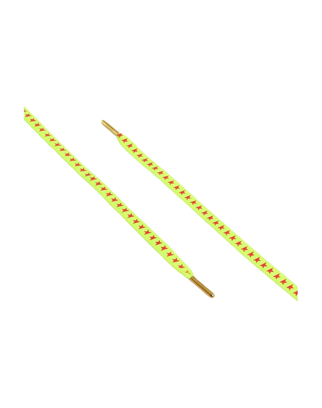 Unisex | Fluorescent Yellow Laces with Contrasting Orange Stars | Fluo Yellow x Orange x Gold - Image 6
