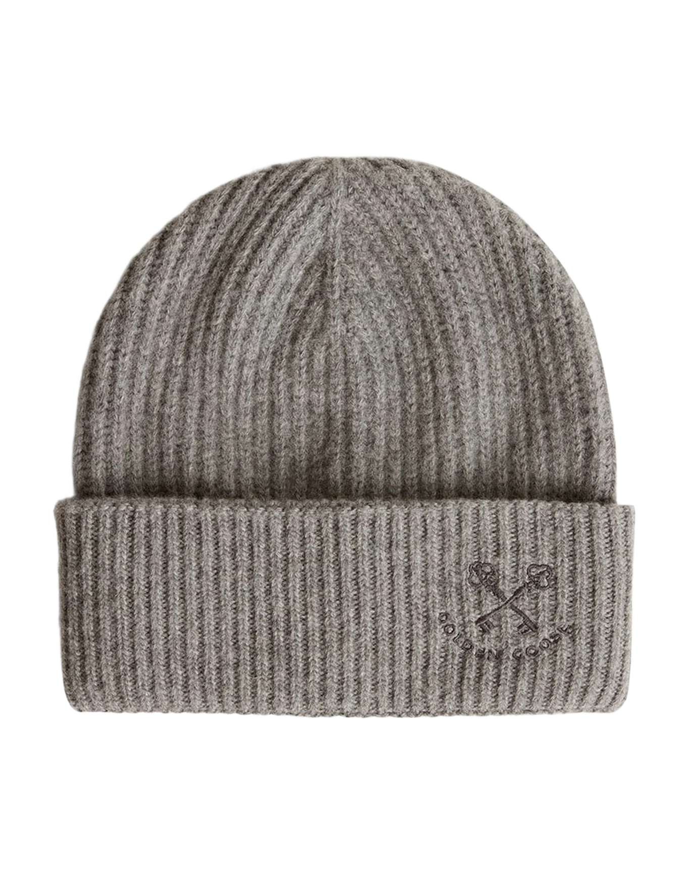 Unisex | Gray Ribbed Wool Beanie | Grey Melange - Image 3