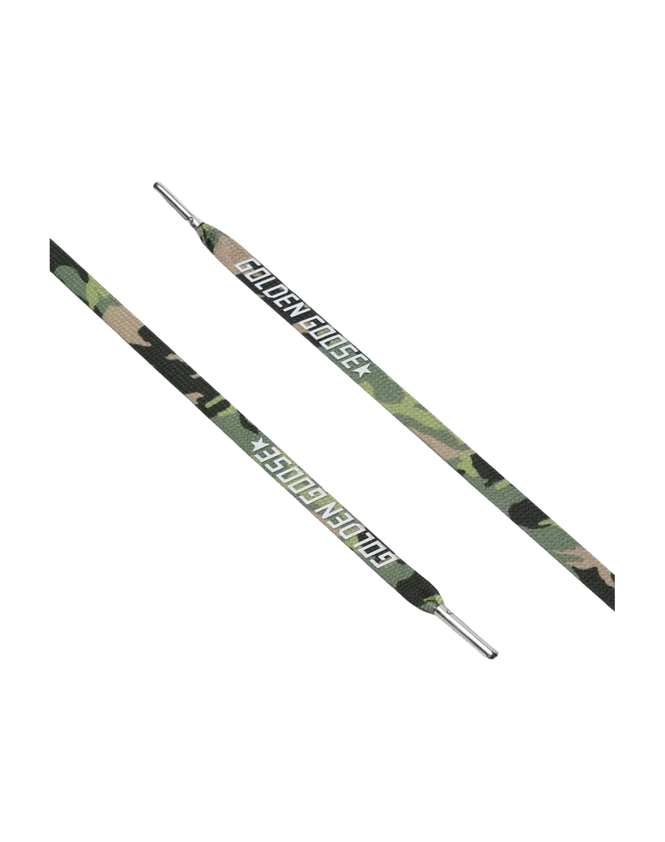 Unisex | Green Camouflage Laces with White Logo - Image 2