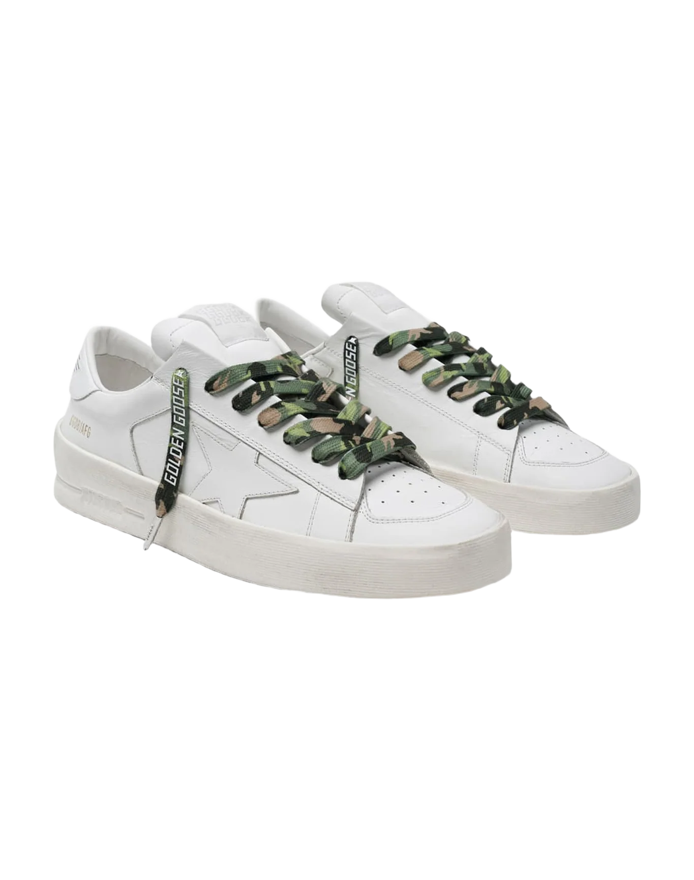 Unisex | Green Camouflage Laces with White Logo - Image 5