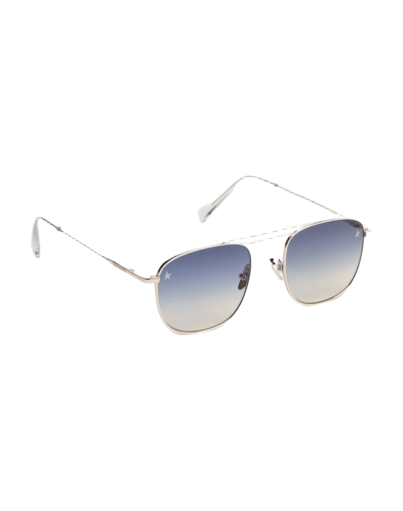 Unisex | Sunframe Roger Aviator Model with Silver Frame | Silver x Blue