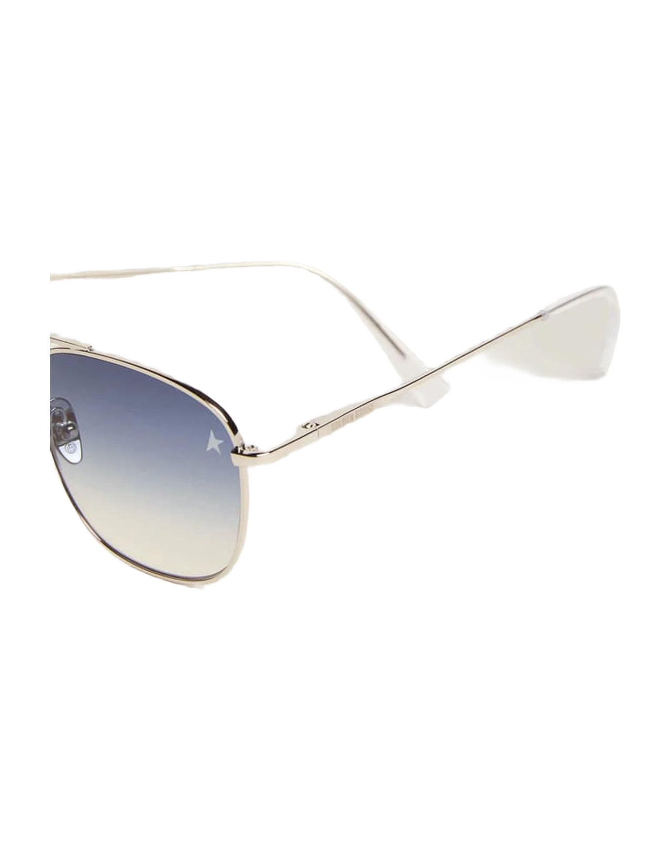Unisex | Sunframe Roger Aviator Model with Silver Frame | Silver x Blue - Image 5