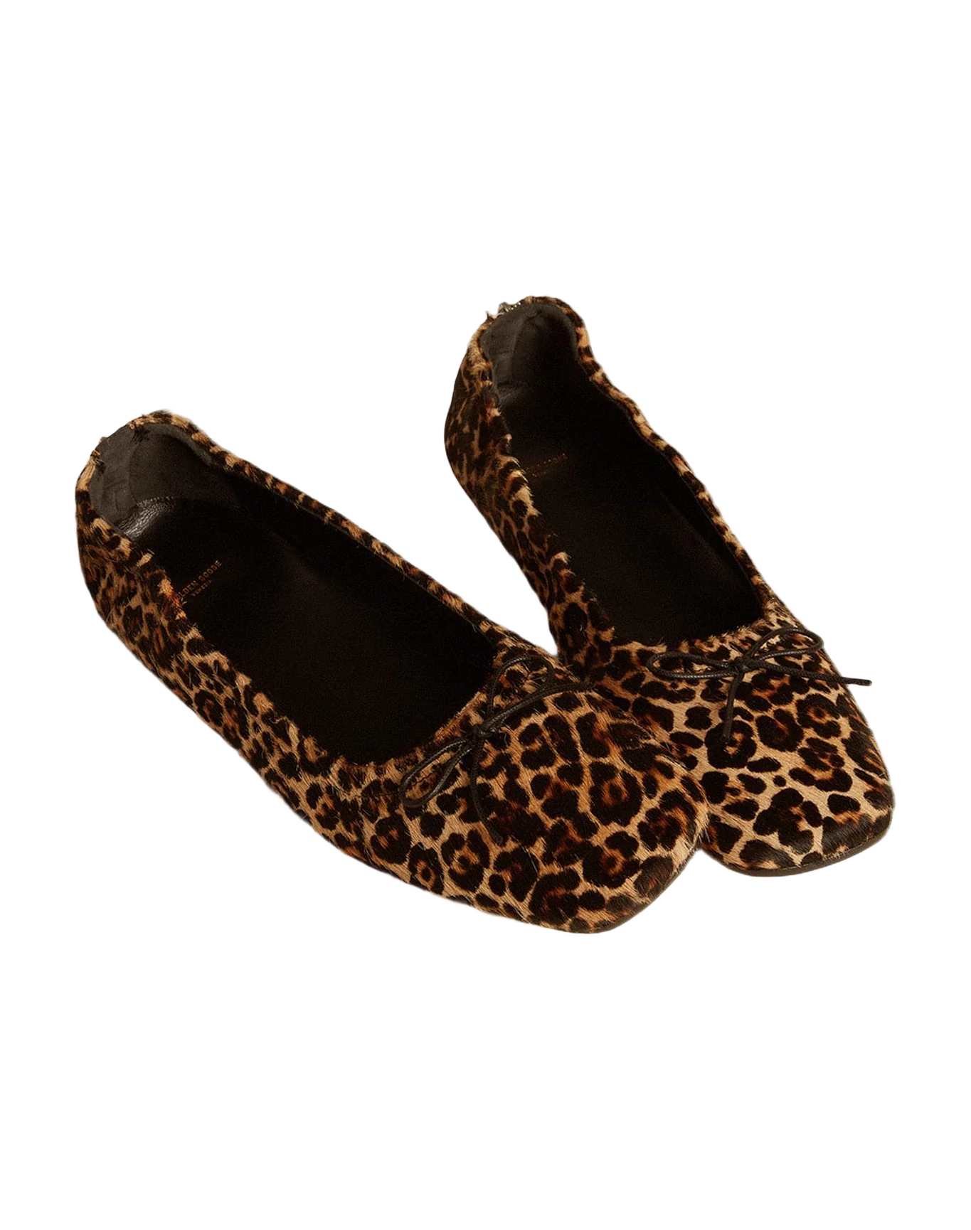 Women | Amy Ballet Flats Beige Leopard-Print Pony Skin | Beige Brown Black Leo - Image 11