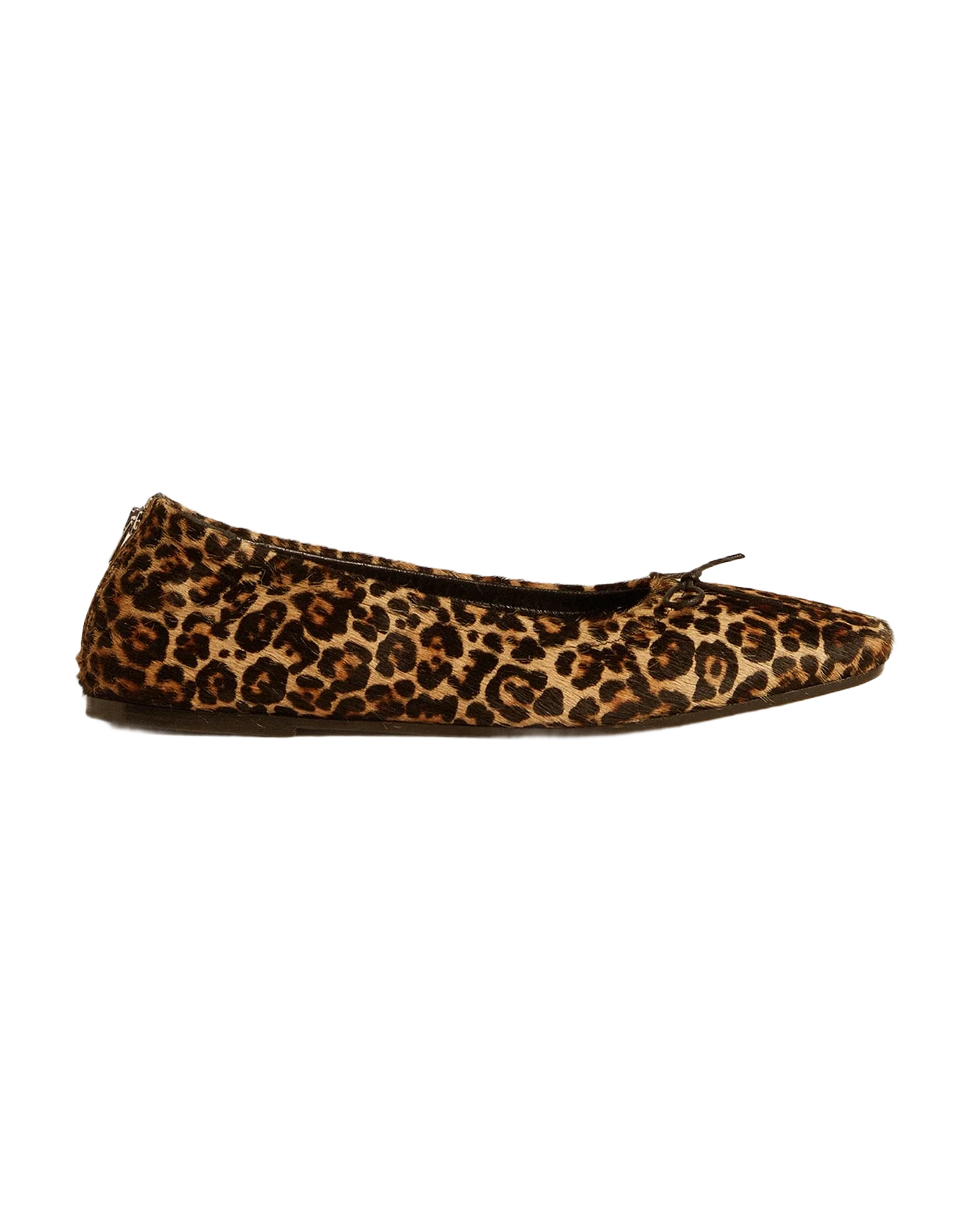 Women | Amy Ballet Flats Beige Leopard-Print Pony Skin | Beige Brown Black Leo - Image 9