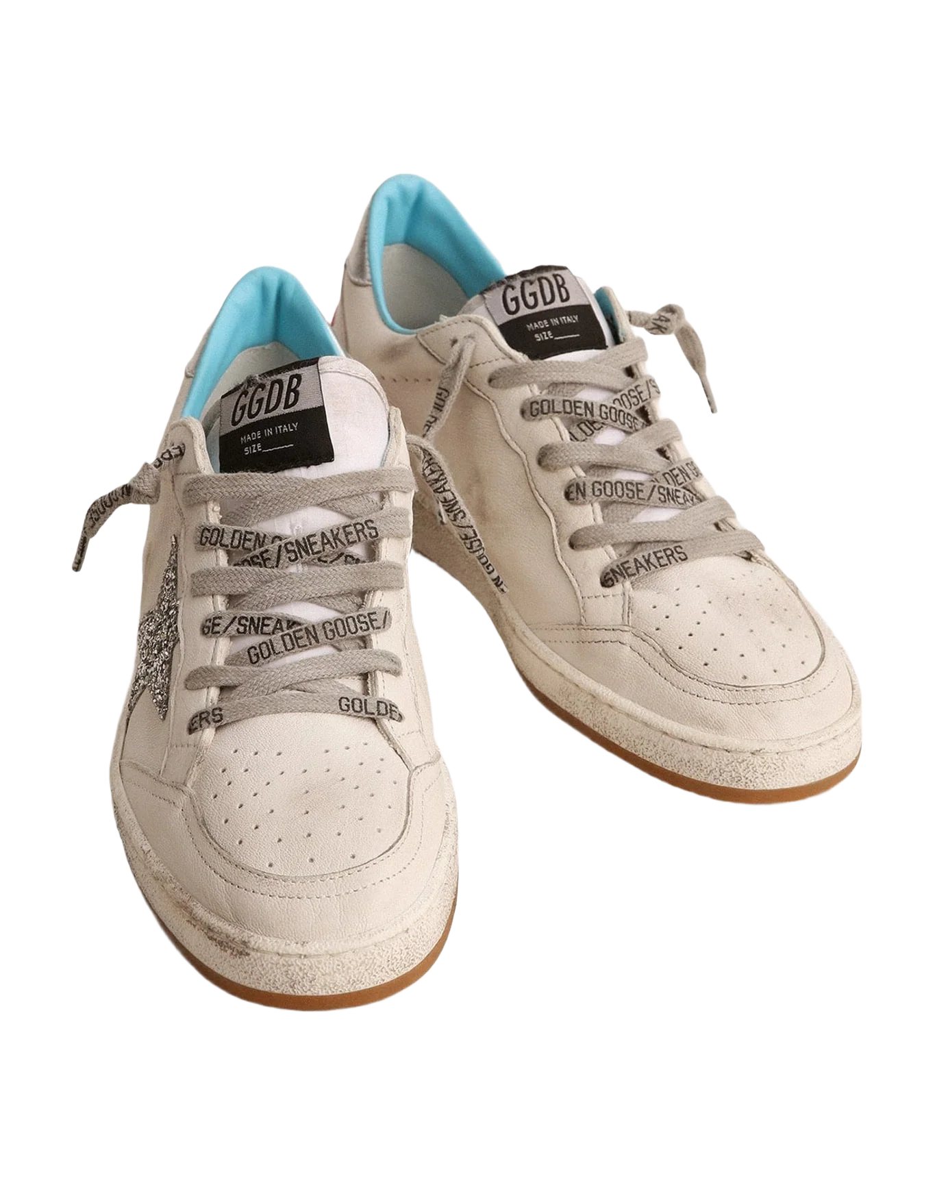 Women | Ball Star Ltd with Silver Glitter Star | White x Silver x Fuxia