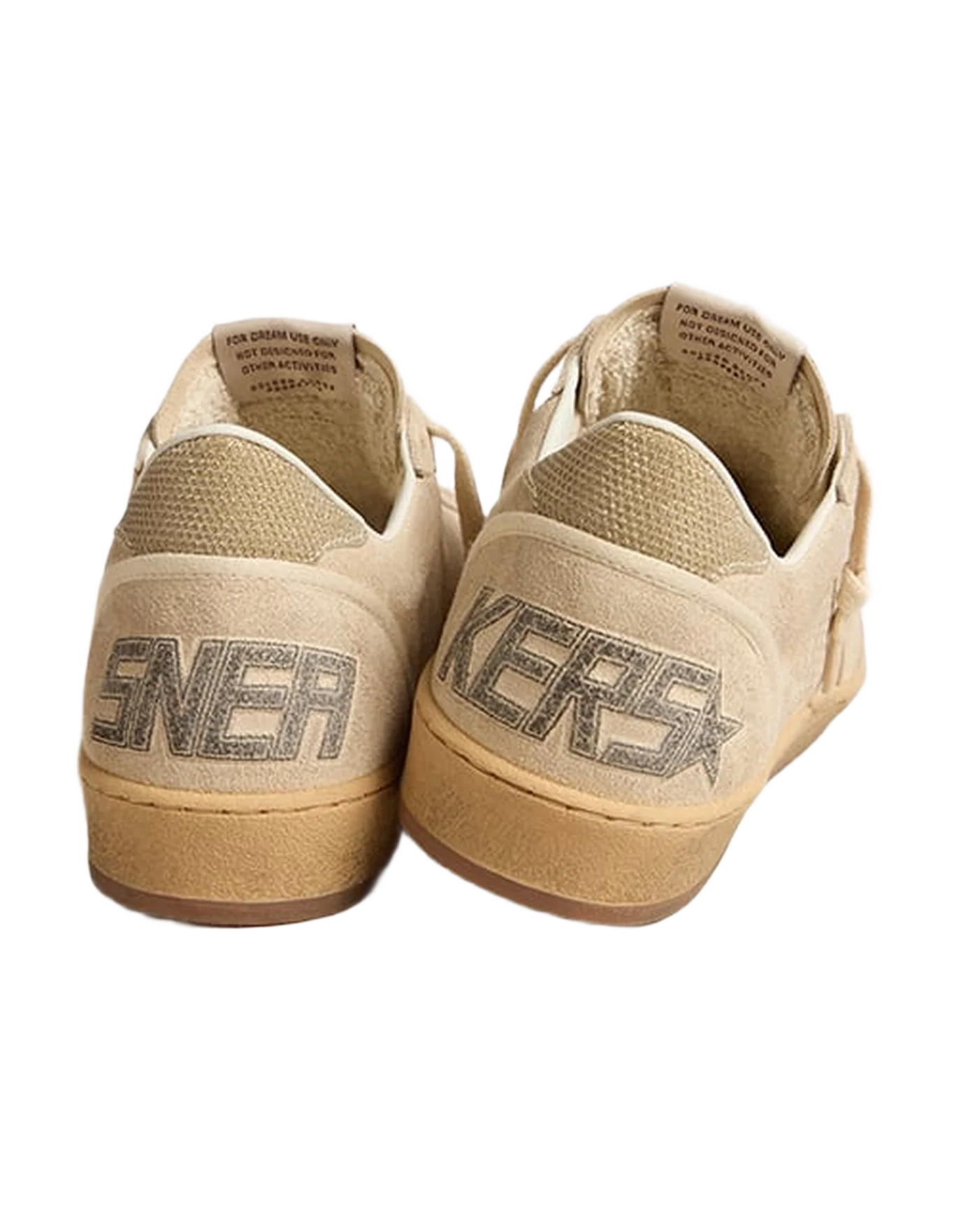 Women | Ball Star Suede with Smoke Gray Leather Star | Seedpearl x Smoke Gray x Gold - Image 2