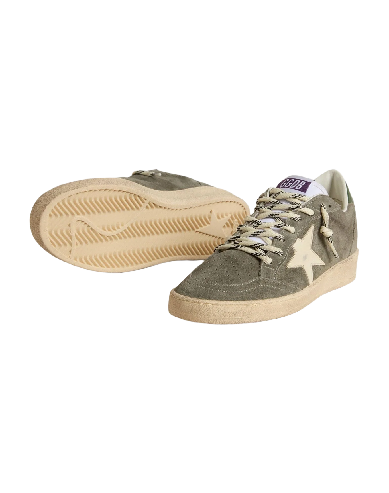 Women | Ball Star with Cream Star & Green Heel Tab | Green x Cream x Black