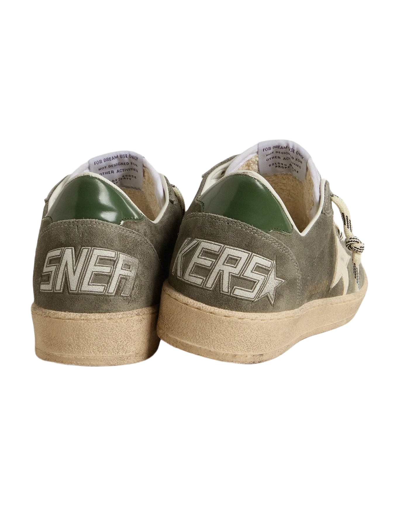 Women | Ball Star with Cream Star & Green Heel Tab | Green x Cream x Black - Image 3