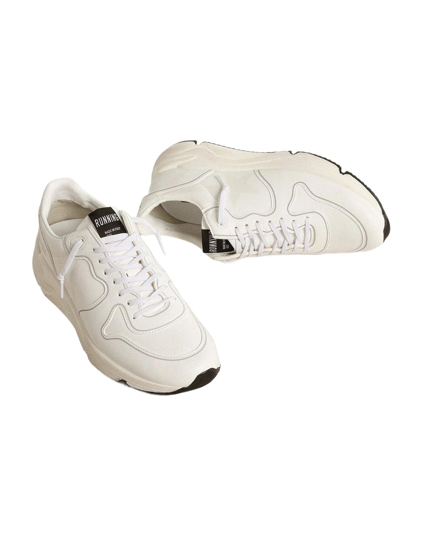 Women | Bio-Based Running Sole with White Star & Heel Tab | Optic White - Image 6