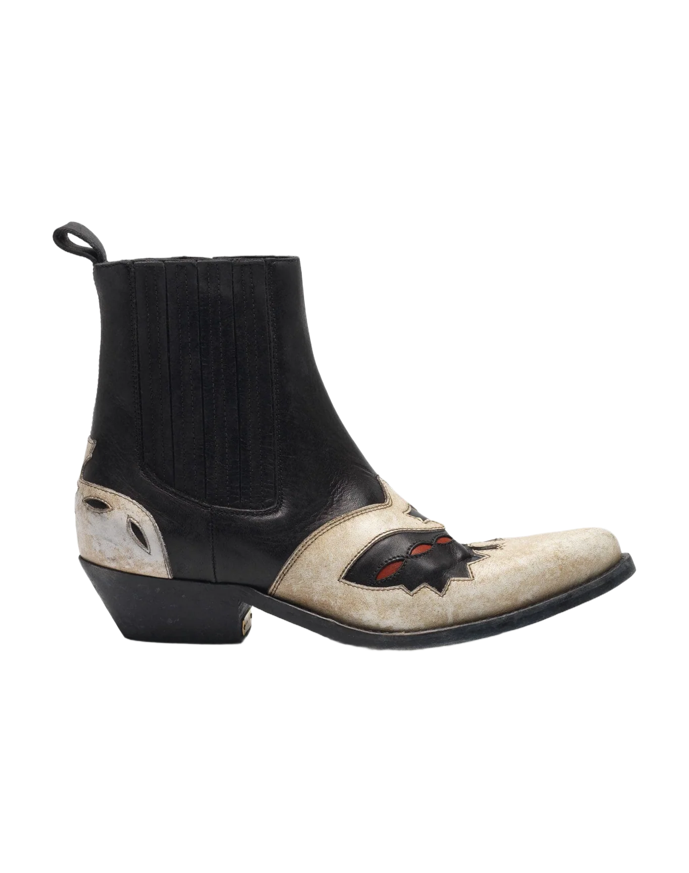 Women | Black & White Santiago Ankle Boots - Image 7