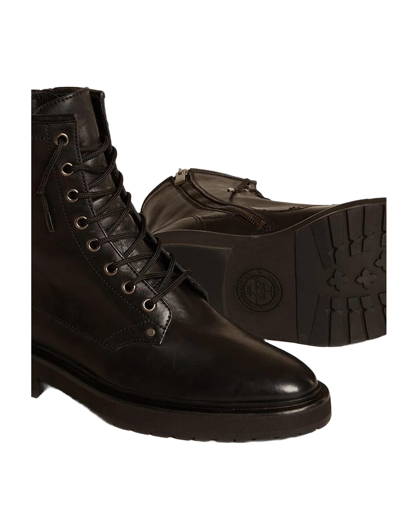 Women | Black Leather Boots | Black (V2) - Image 6