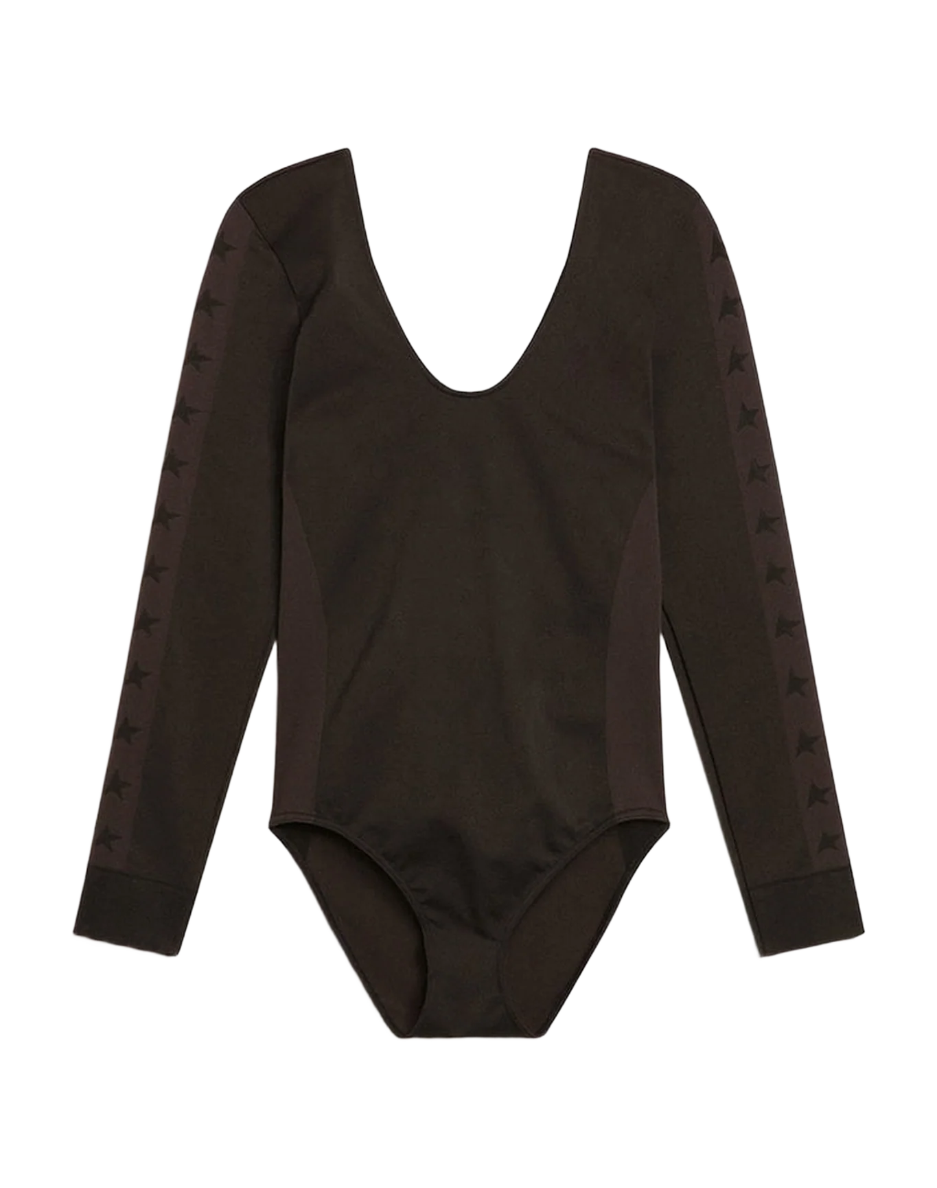Women | Black Star Collection Body with Black Stars On The Arms | Black x Dark Grey - Image 5